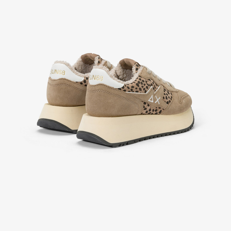 Big Stargirl suede sneaker DARK BEIGE