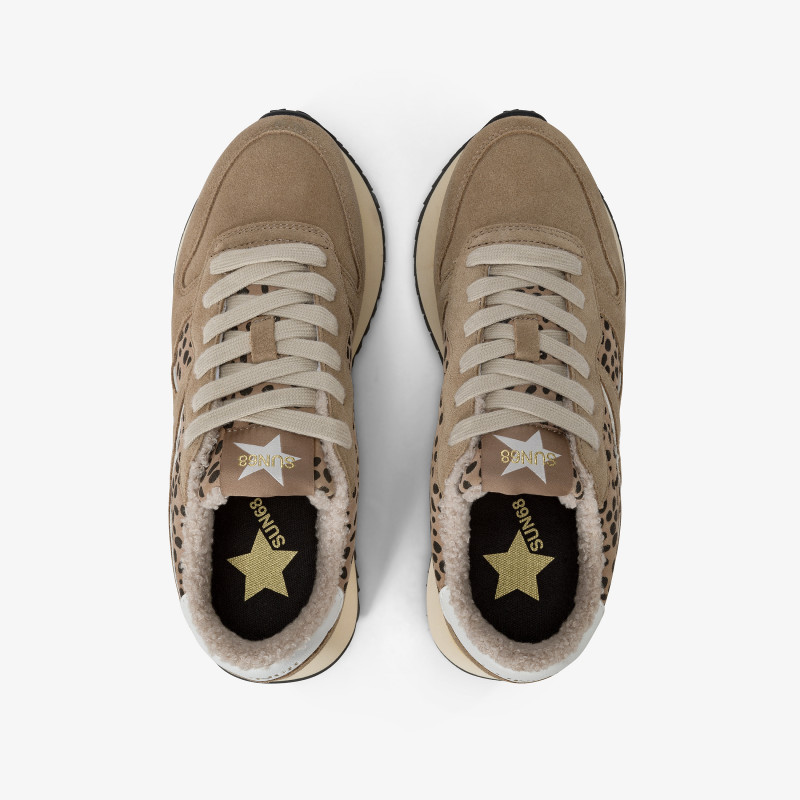 Big Stargirl suede sneaker DARK BEIGE