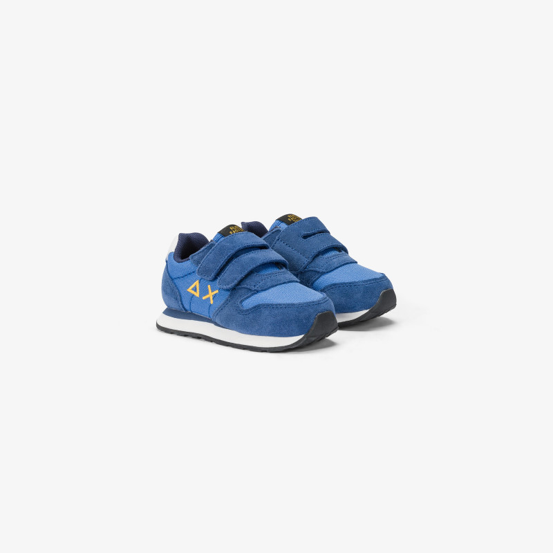 Boys’ Tom nylon and suede sneaker ROYAL