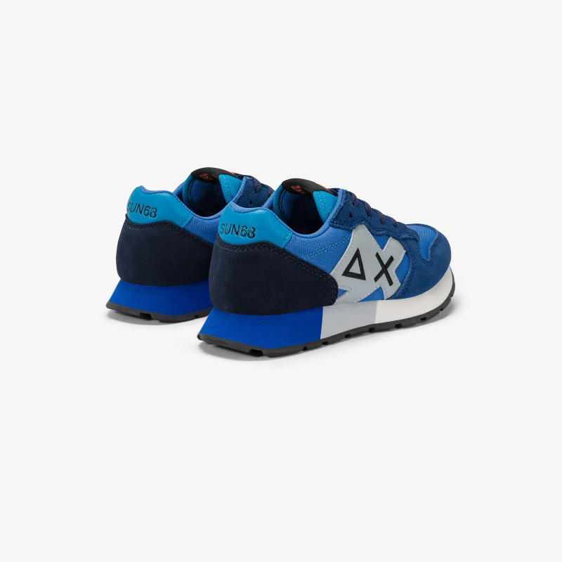 Boys’ Jaki nylon and suede sneaker ROYAL