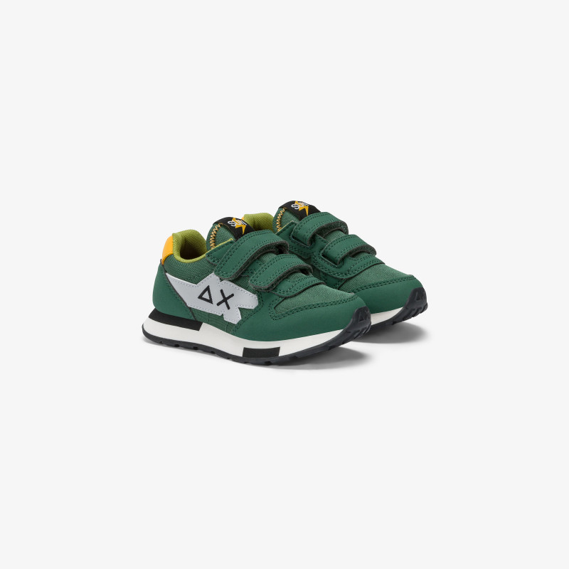 Sneaker Boy's Niki in nylon e microfibra VERDE SCURO