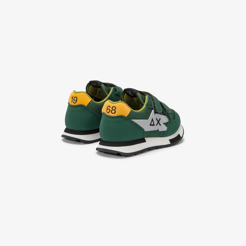 Sneaker Boy's Niki in nylon e microfibra VERDE SCURO