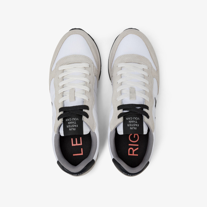 Sneaker Tom in nylon e suede bianco