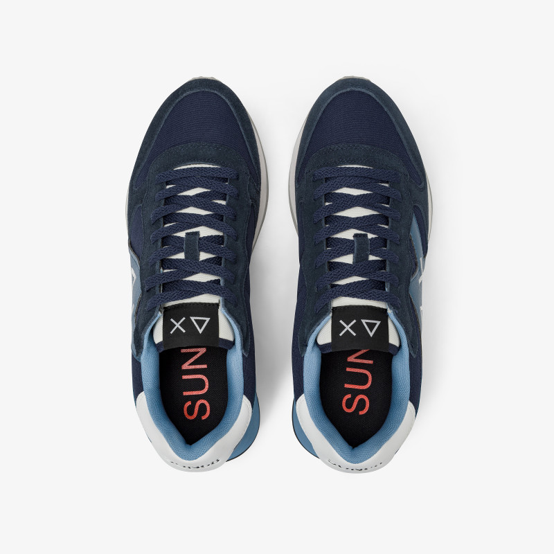 Sneaker Jaki Solid in nylon e suede navy blue