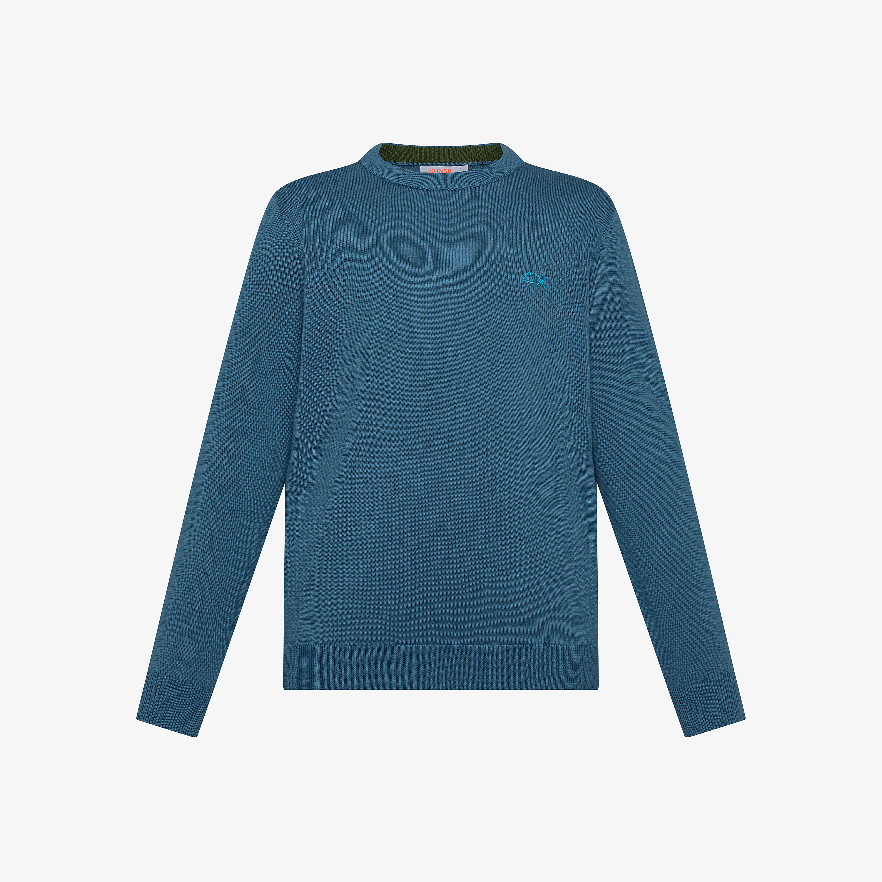 Maglia in cotone avio scuro