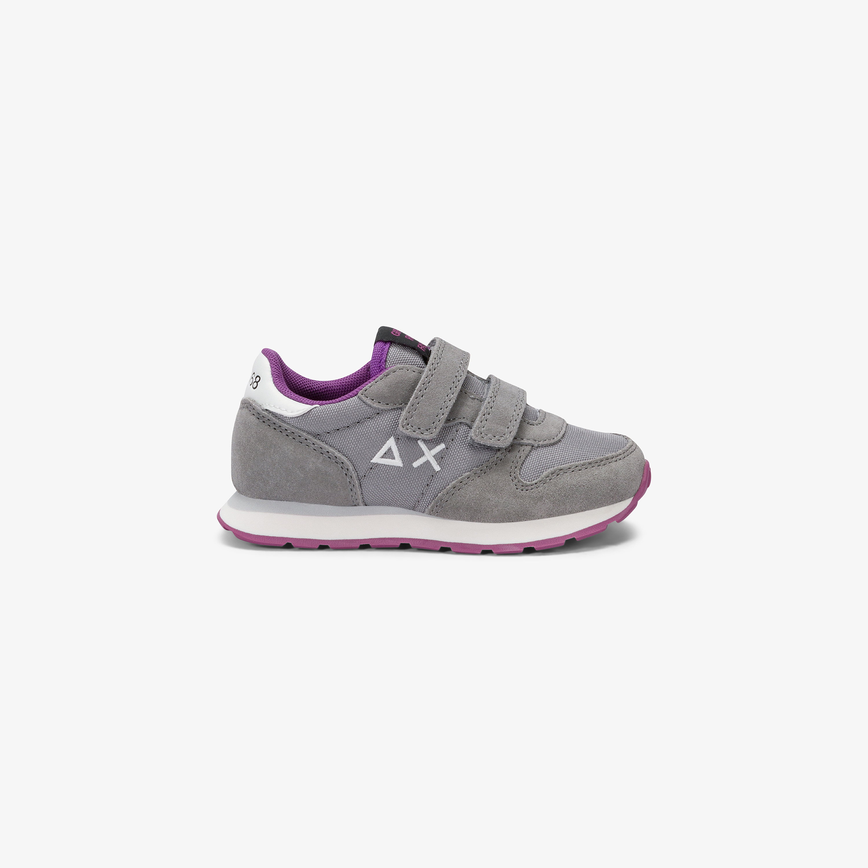 Sneaker Baby Girl's Ally Solid con cinturini grigio medio