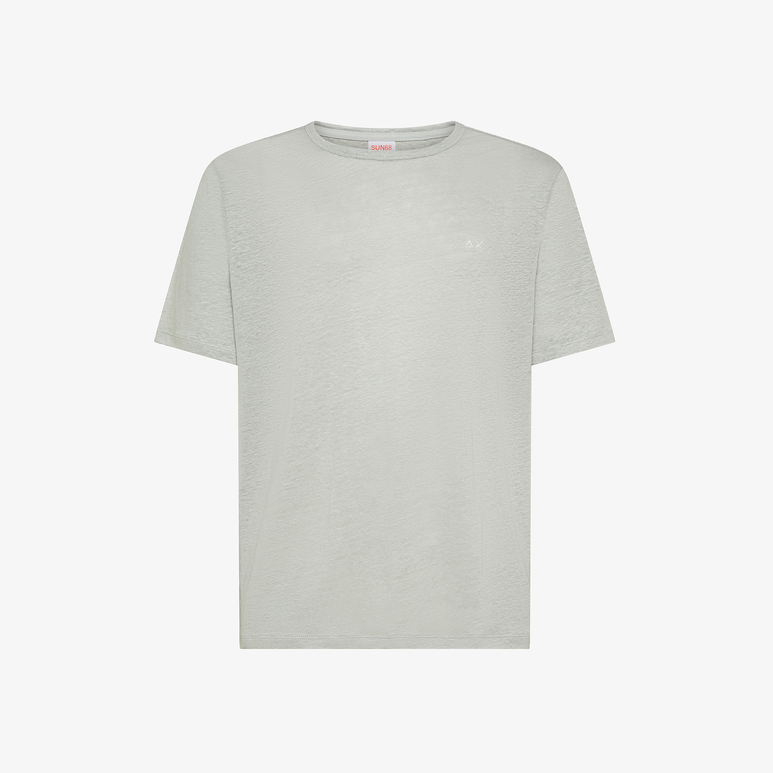 Light grey linen jersey T-shirt