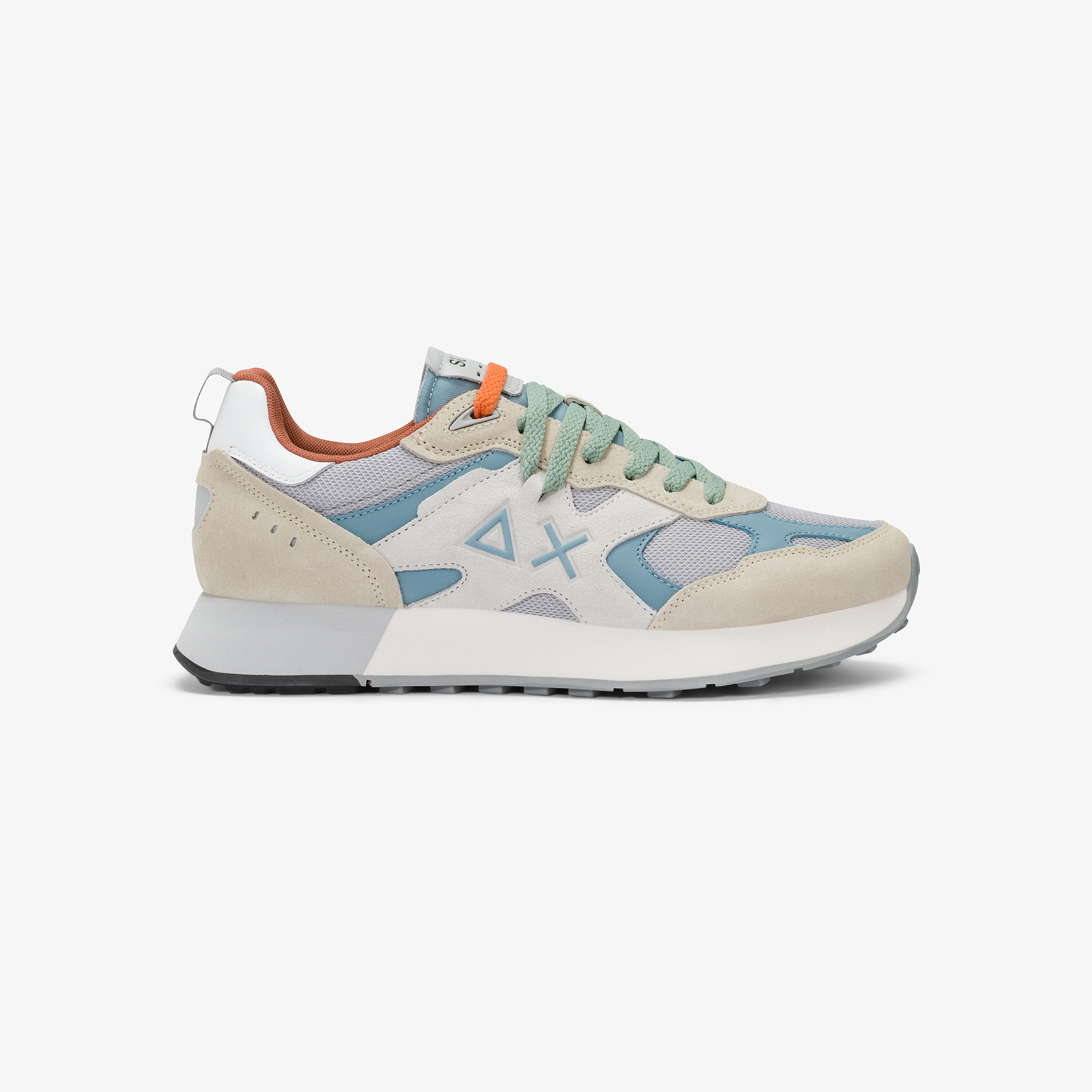 Sneaker Jaki Outdoor in nylon e suede bianco panna