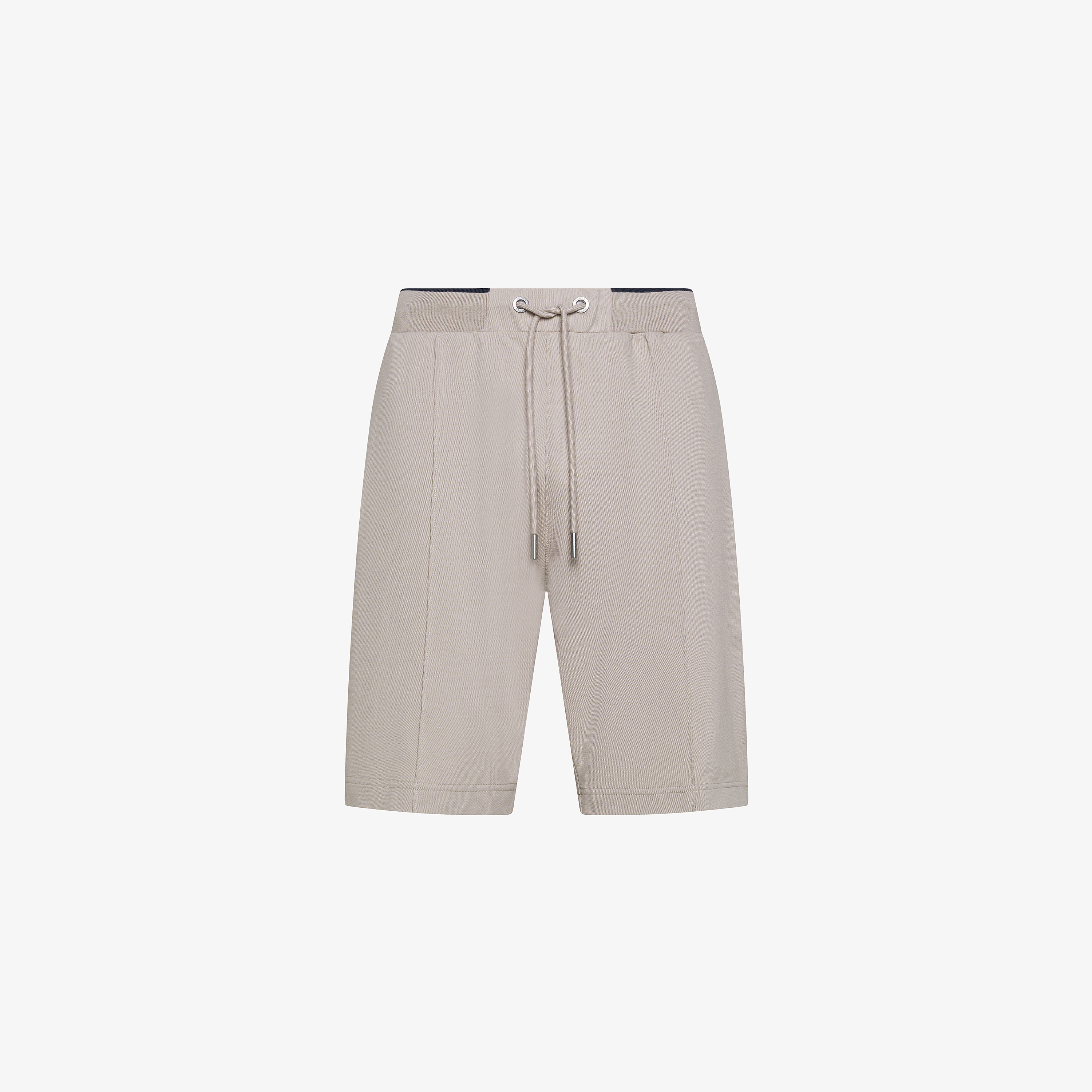 Stone cotton piqué Bermuda shorts