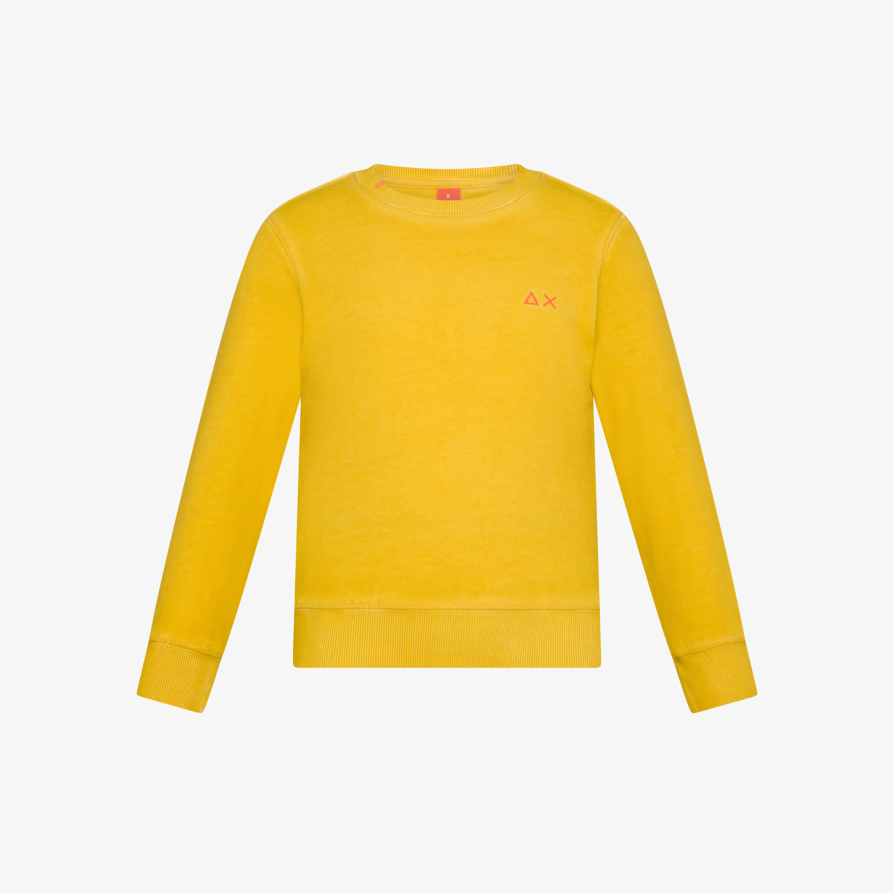 Yellow cotton sweatshirt