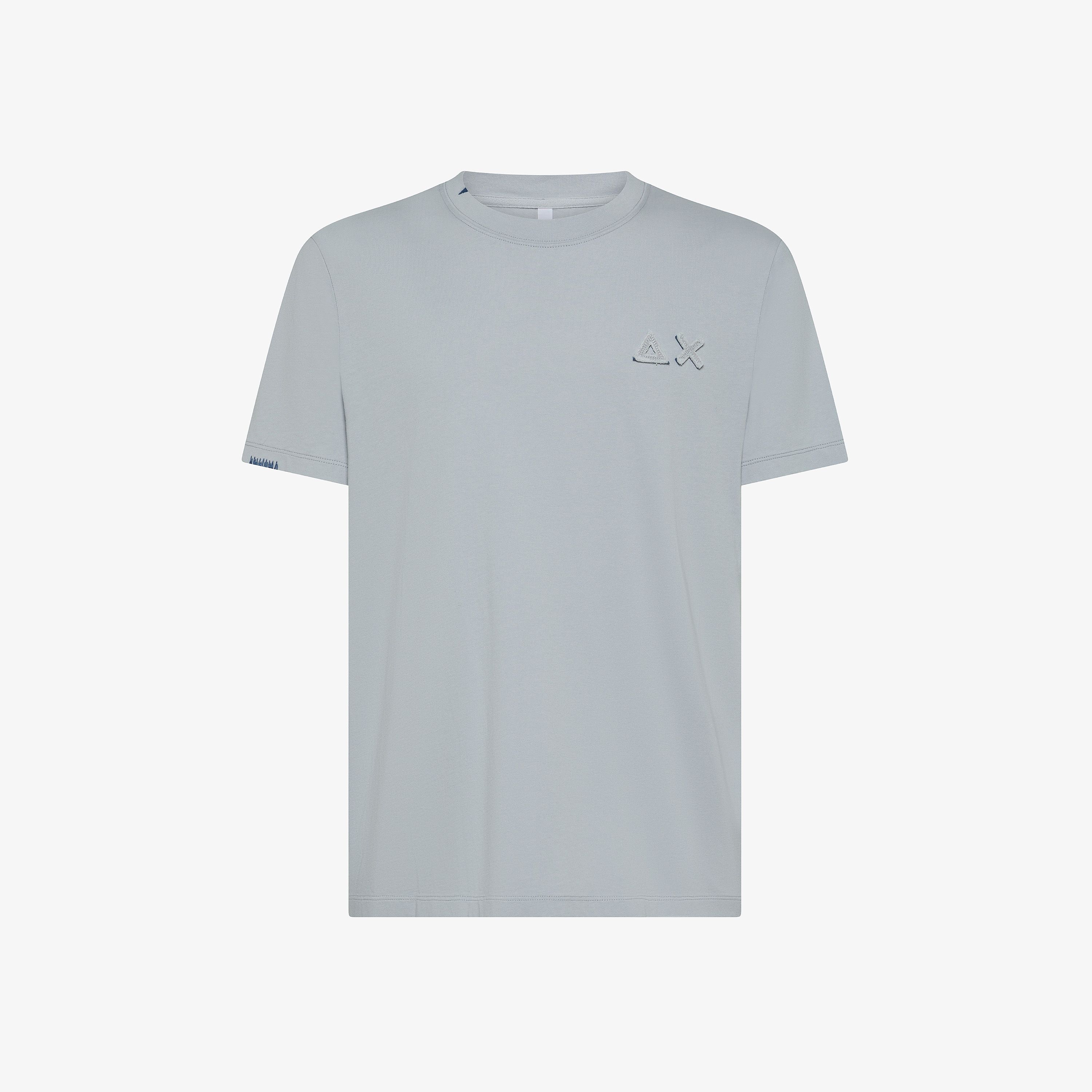 T-shirt grigio chiaro con lavaggio vintage