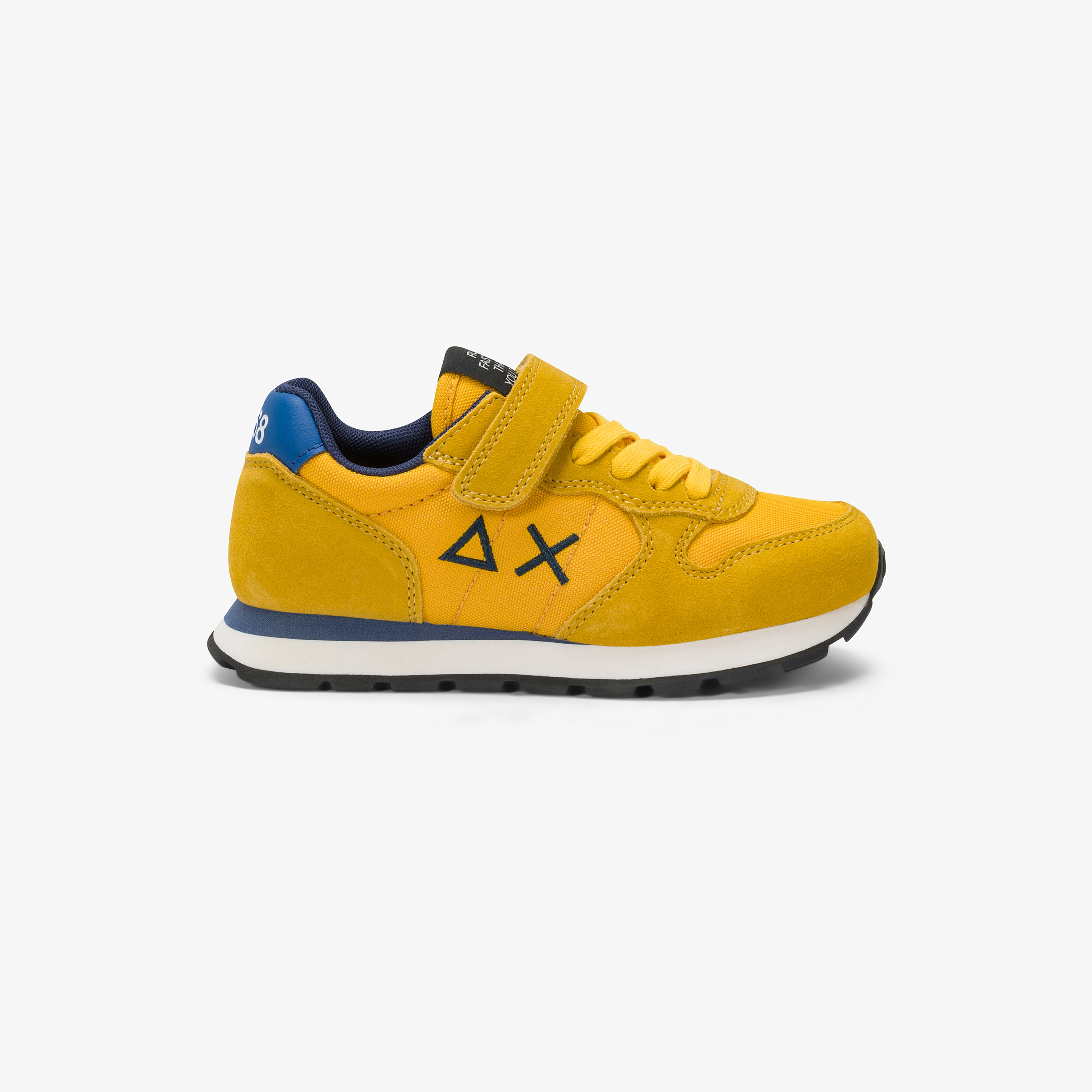 Yellow Kid Boy’s Tom Solid suede and nylon sneaker