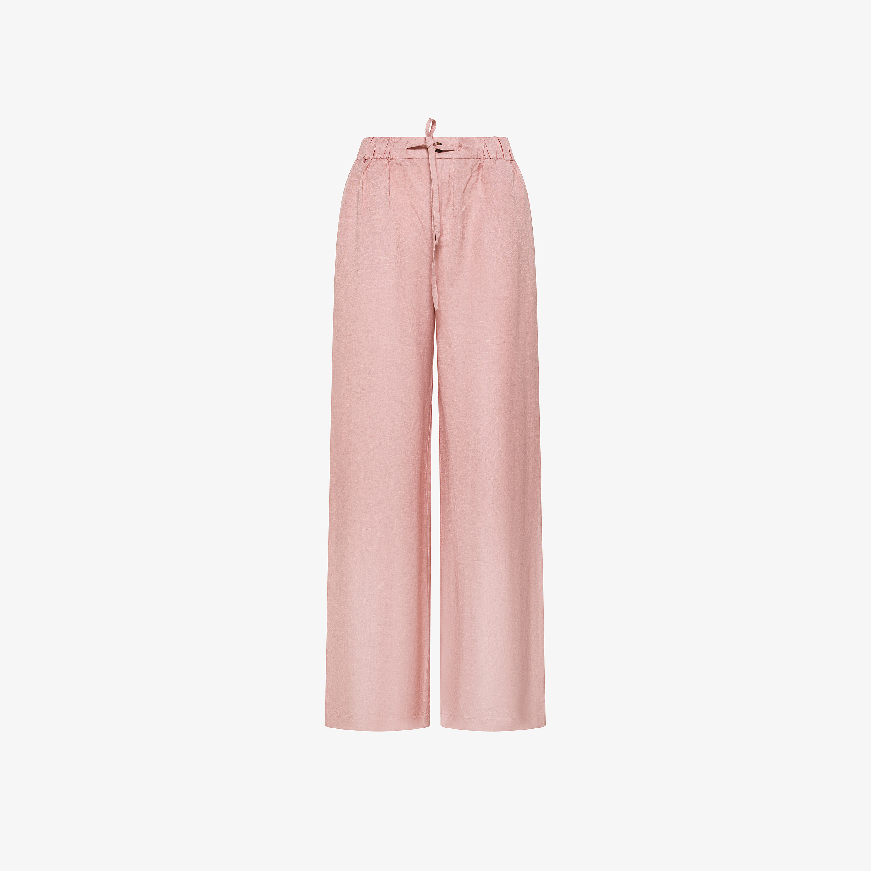 Trousers wide leg linen