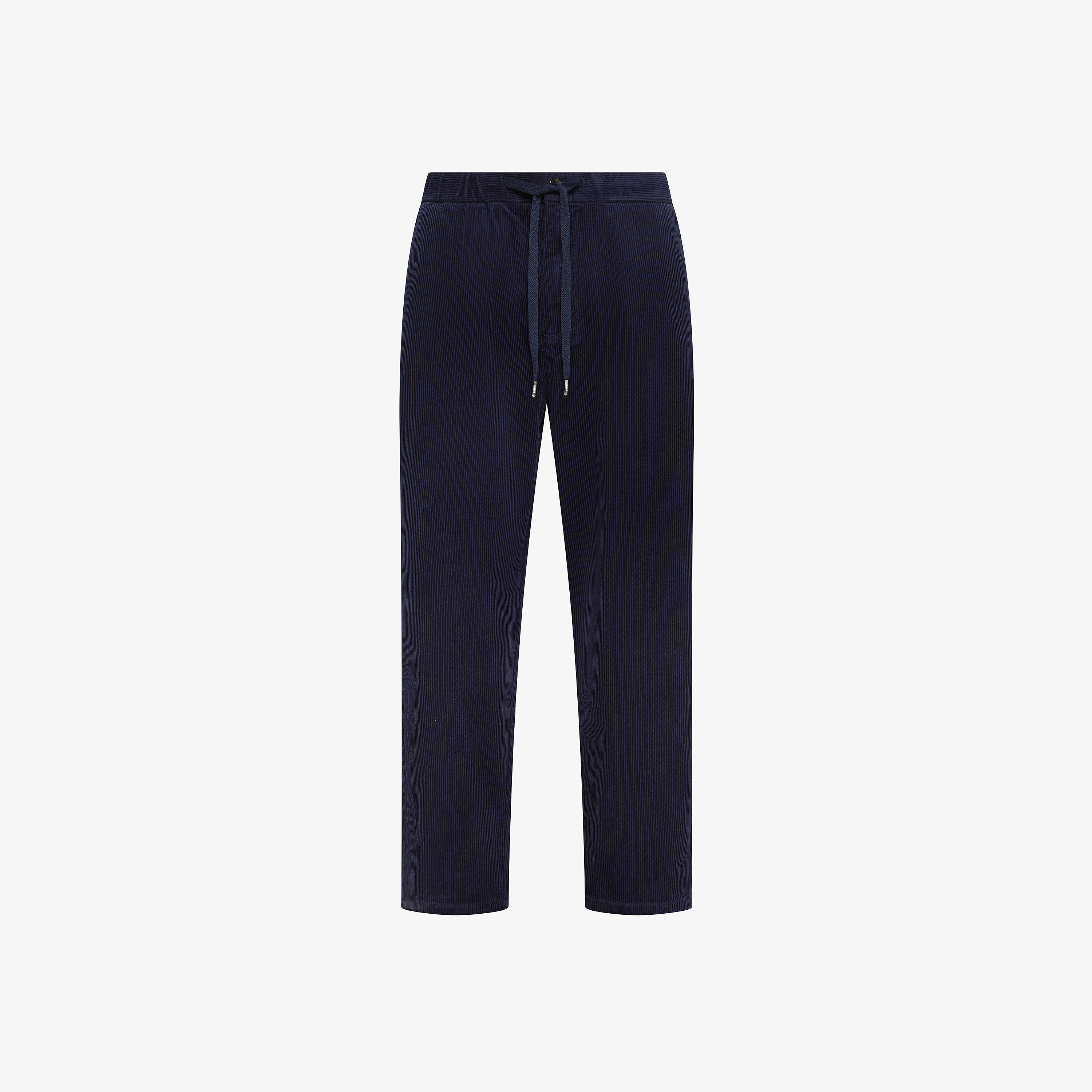 Navy blue corduroy drawstring trousers