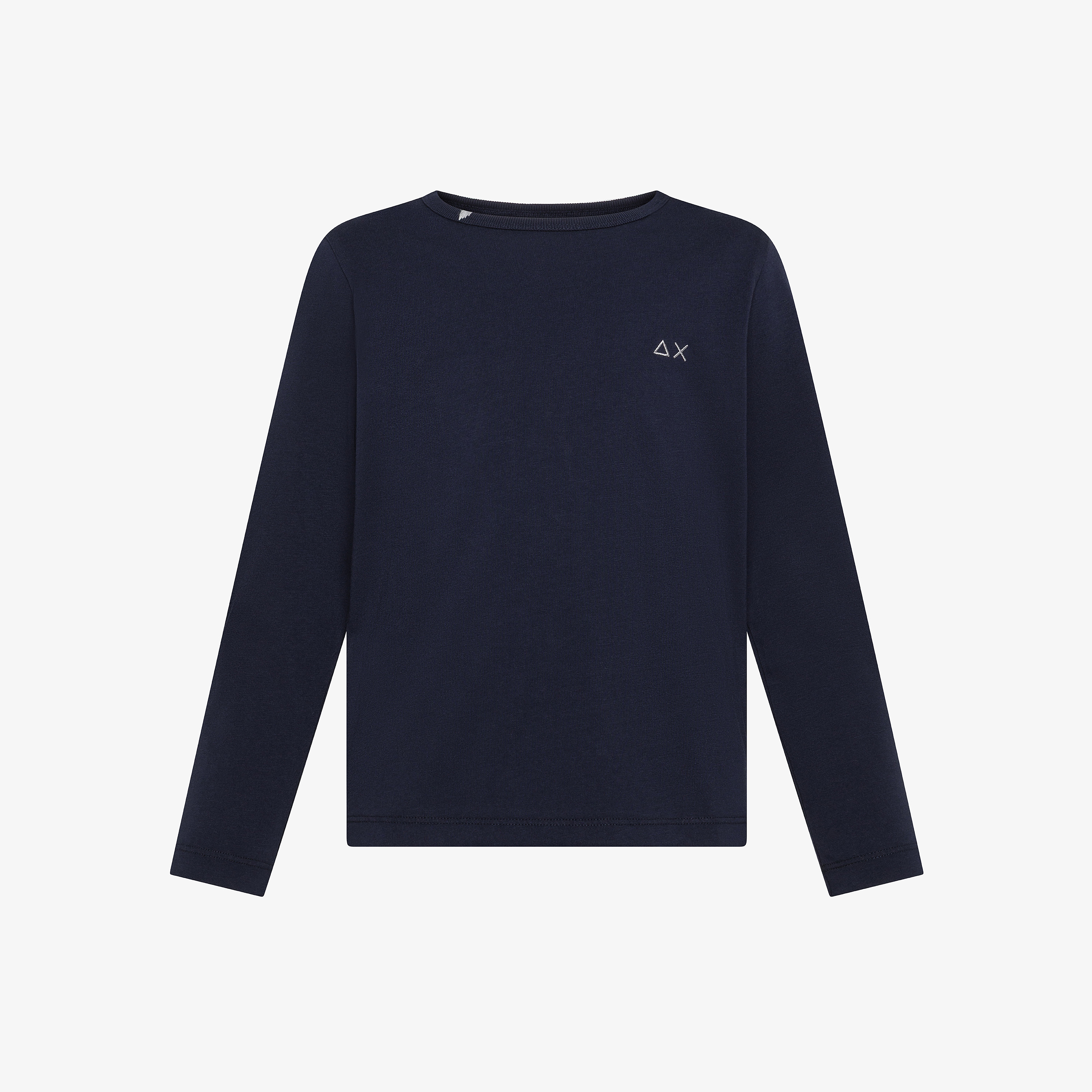 T-shirt in cotone con maniche lunghe navy blue