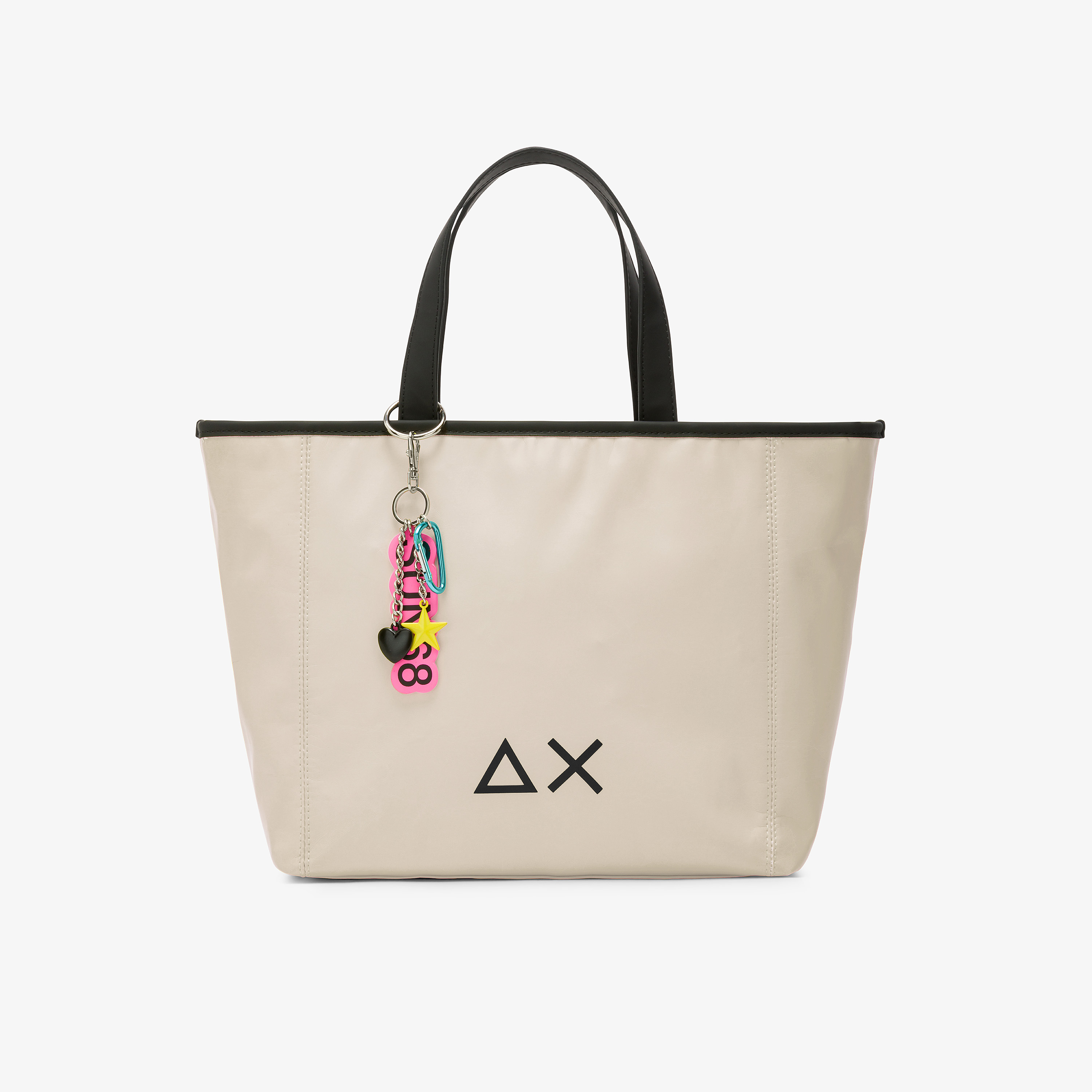 Shopping bag Jacqueline medium con charms ostrica