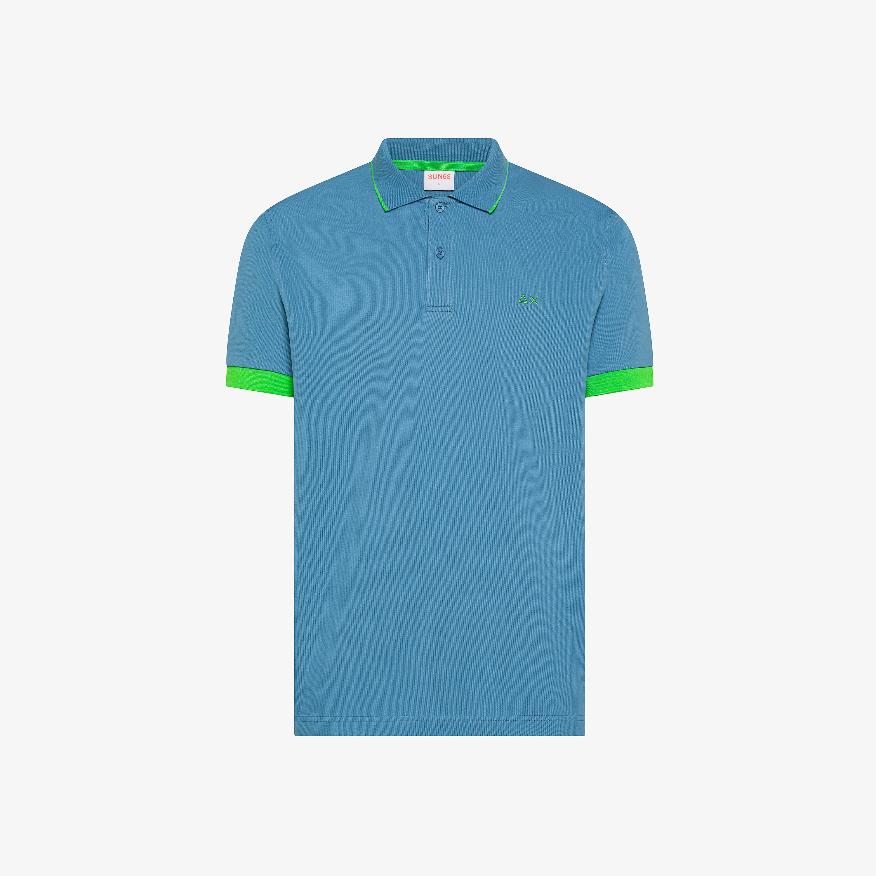 Polo small stripe fluo s/s