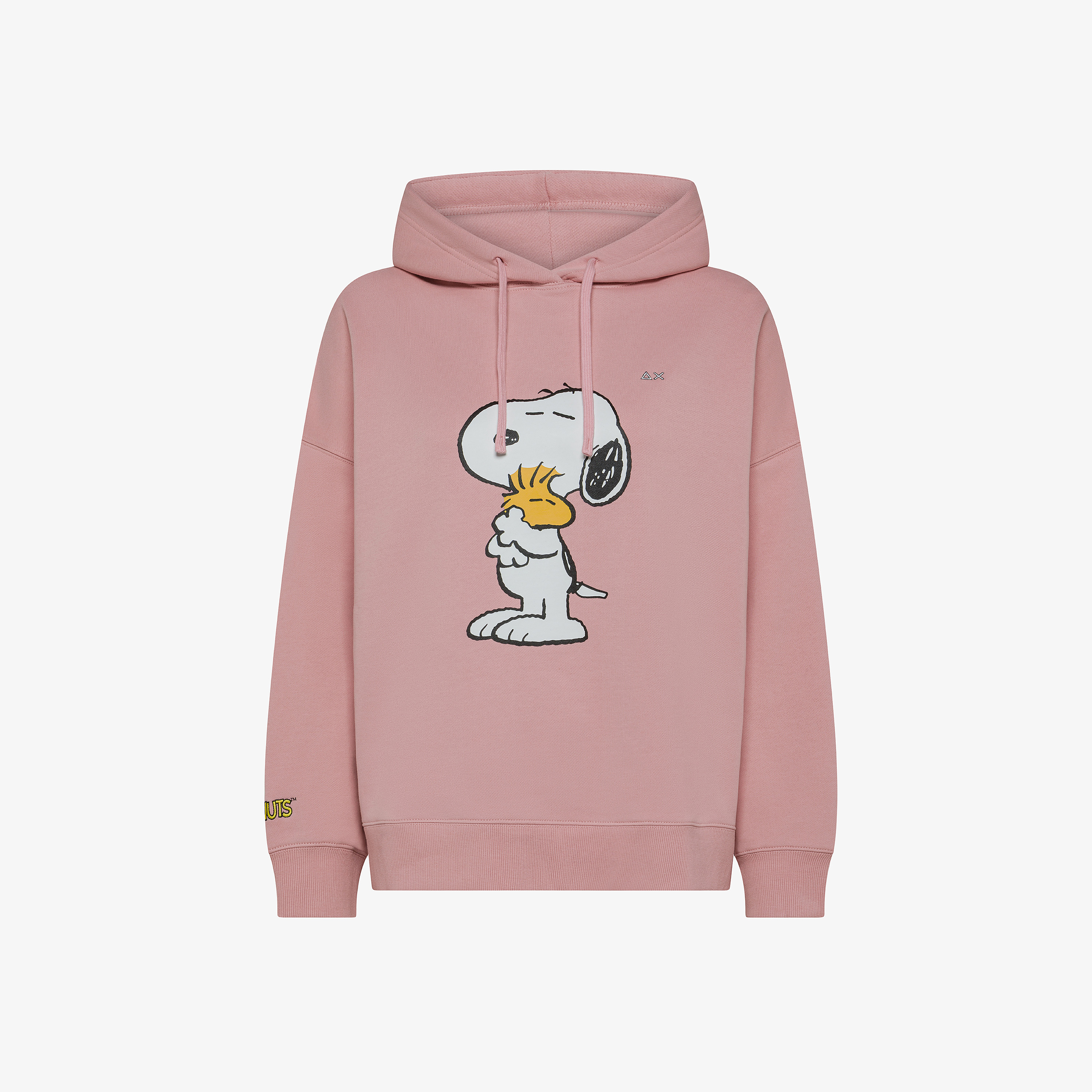 Dark pink Peanuts cotton blend hoodie
