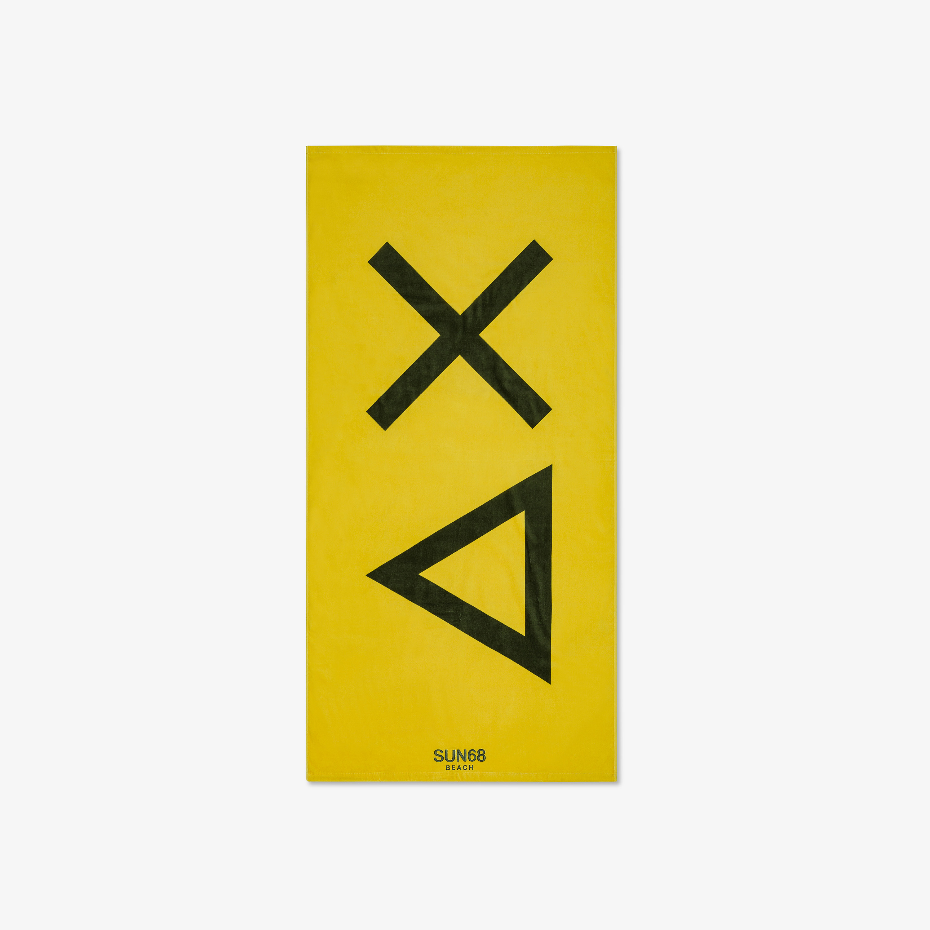 Yellow cotton beach towel