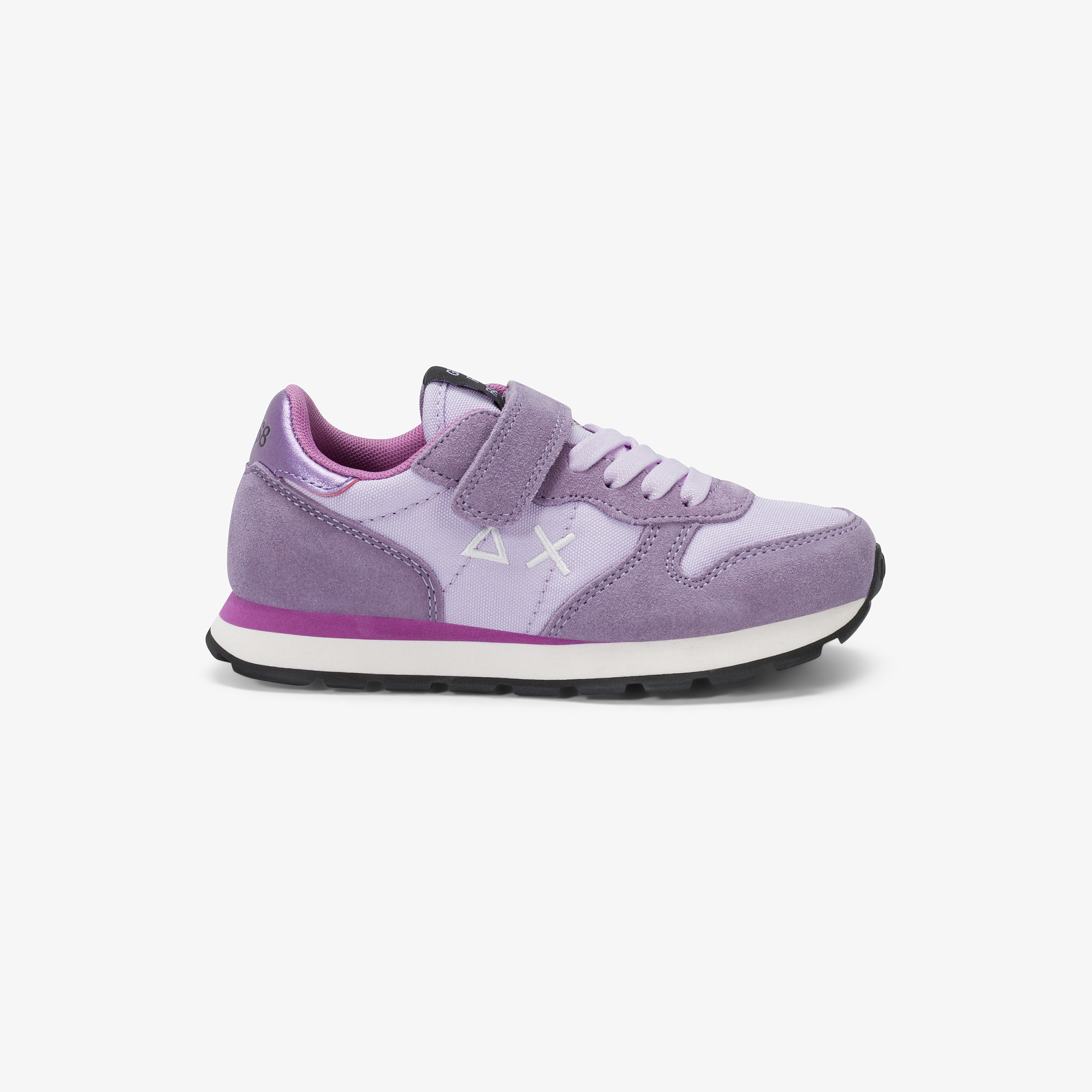 Lilla Kid Girl's Ally Solid lace-up and strap closure sneaker