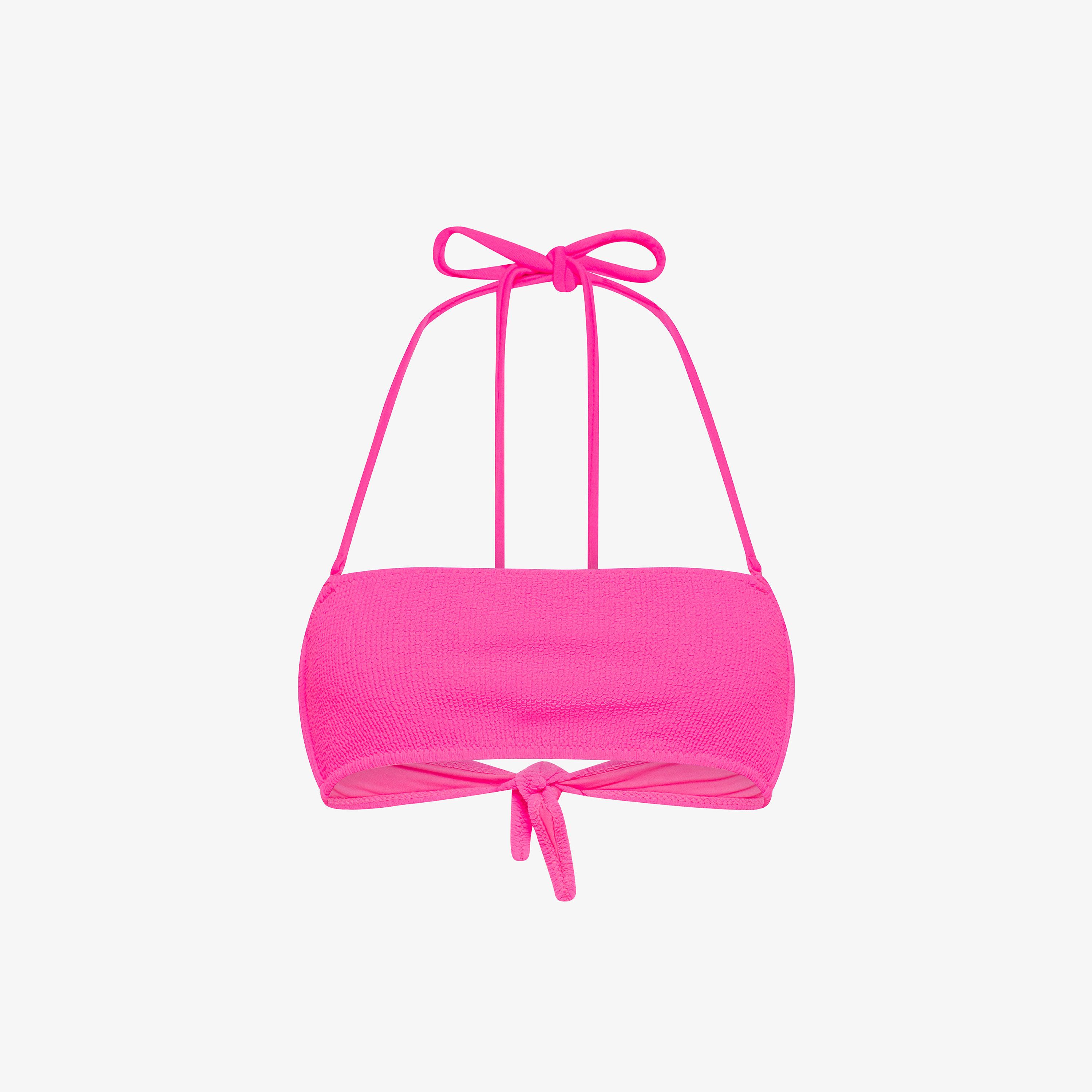 Fuchsia nylon bikini top