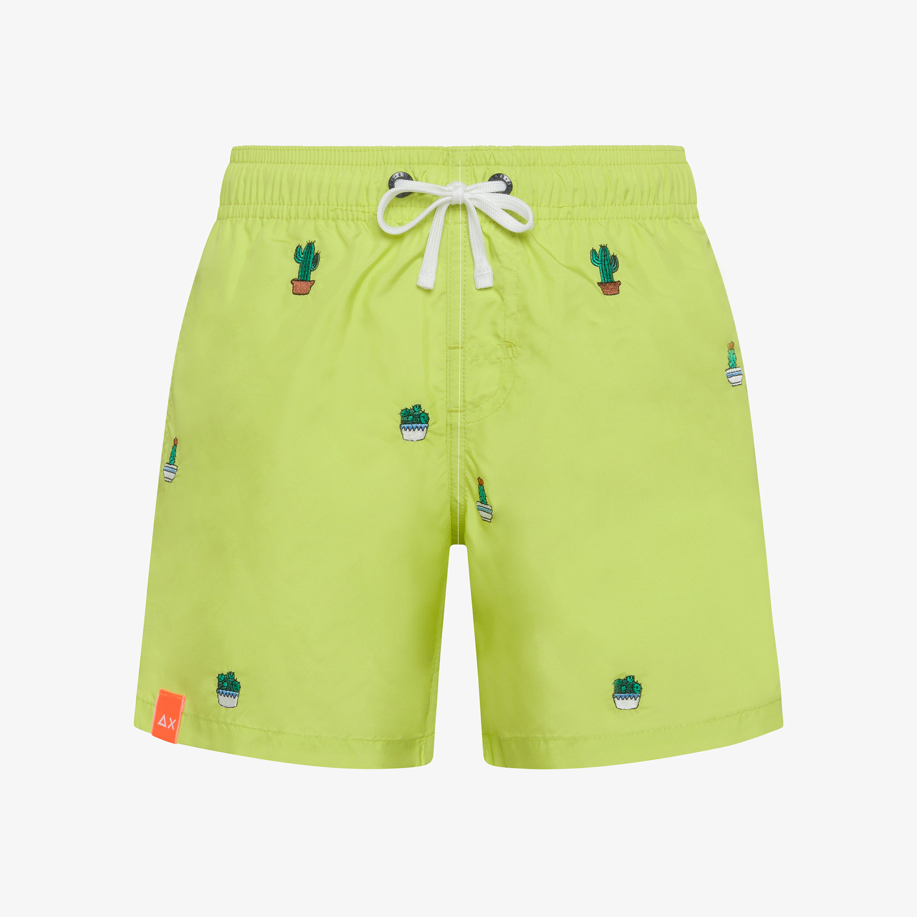 Boxer mare giallo lime con ricami Boxer mare giallo lime con ricami