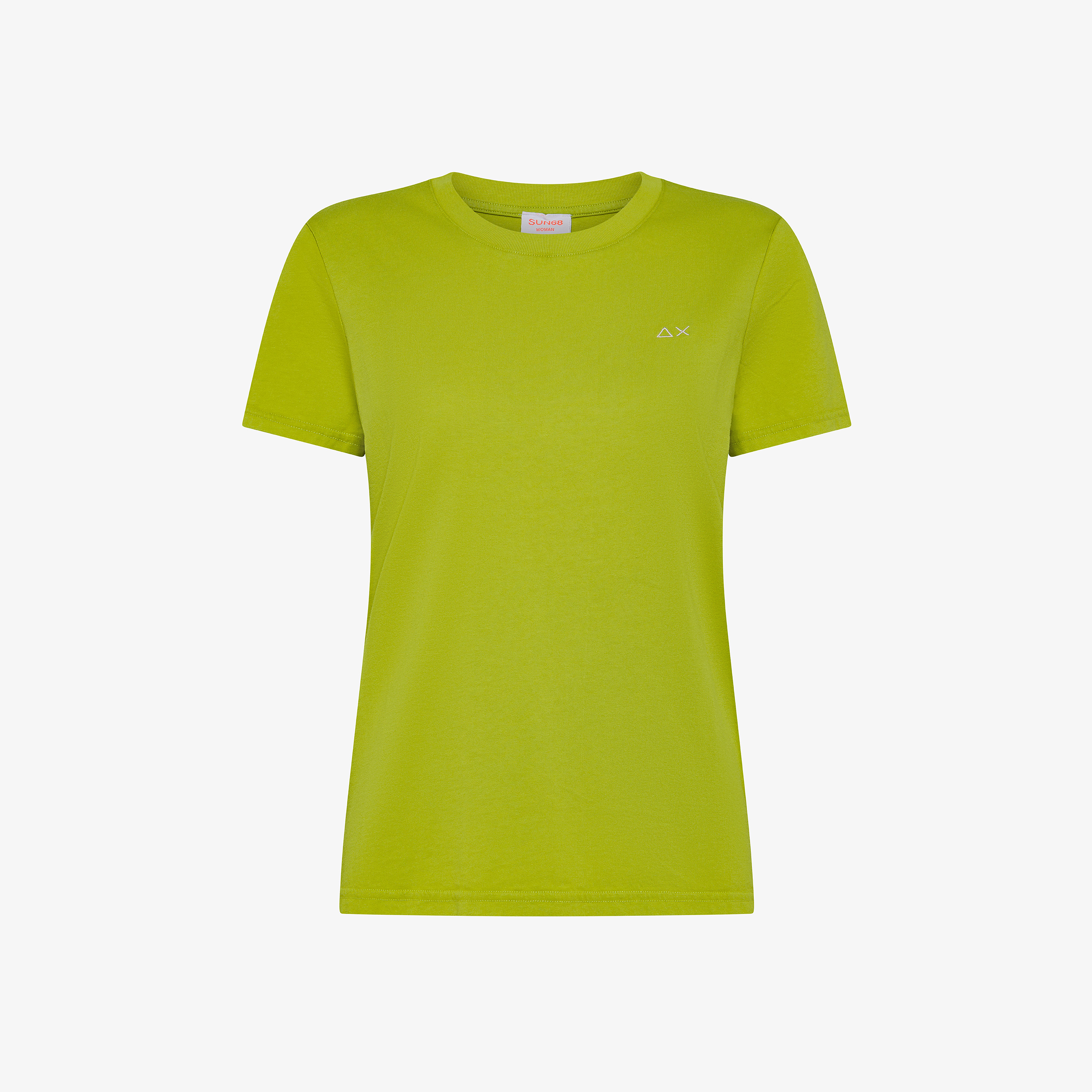 T-shirt in jersey di cotone verde oliva T-shirt in jersey di cotone verde oliva