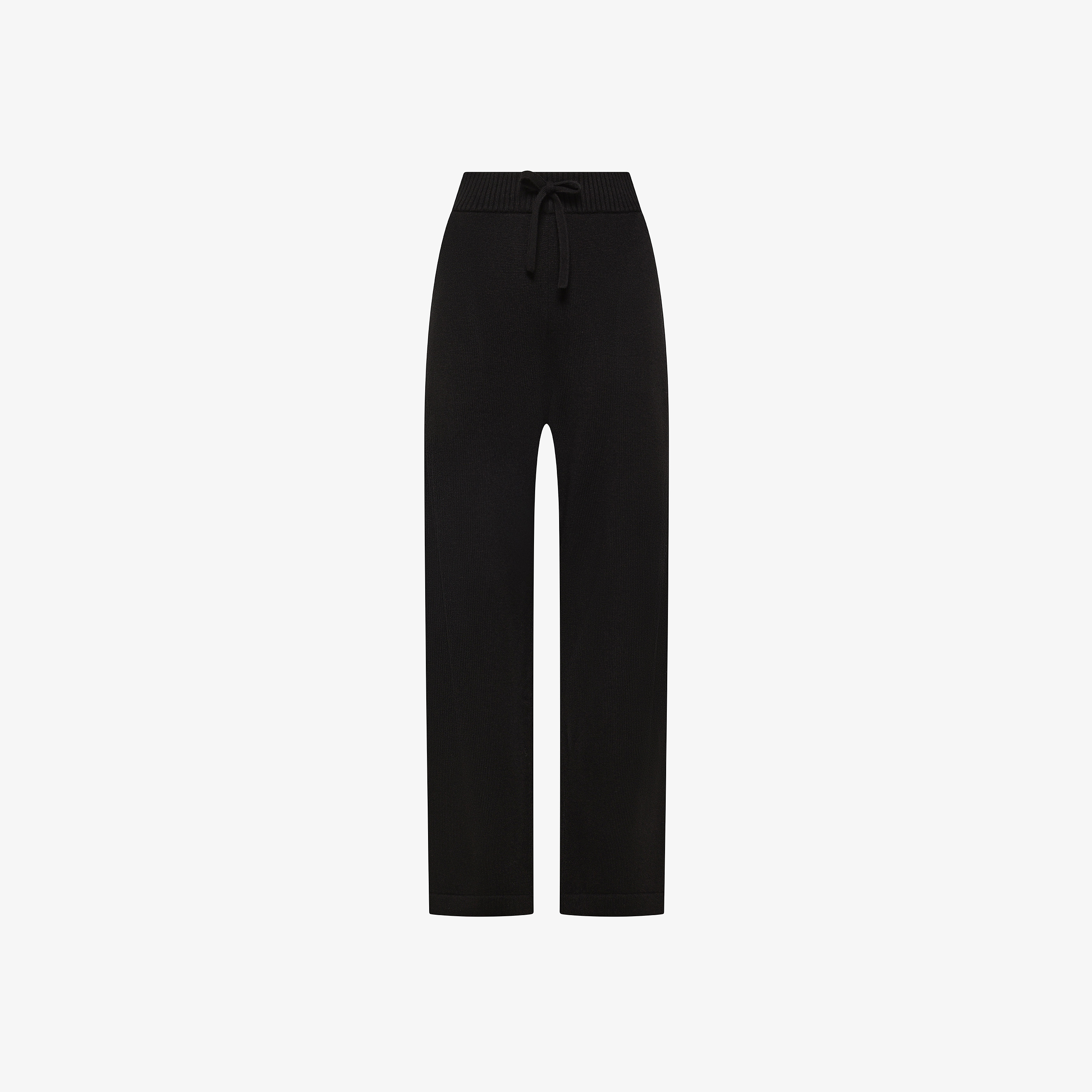Pantalon in lana e cashmere nero