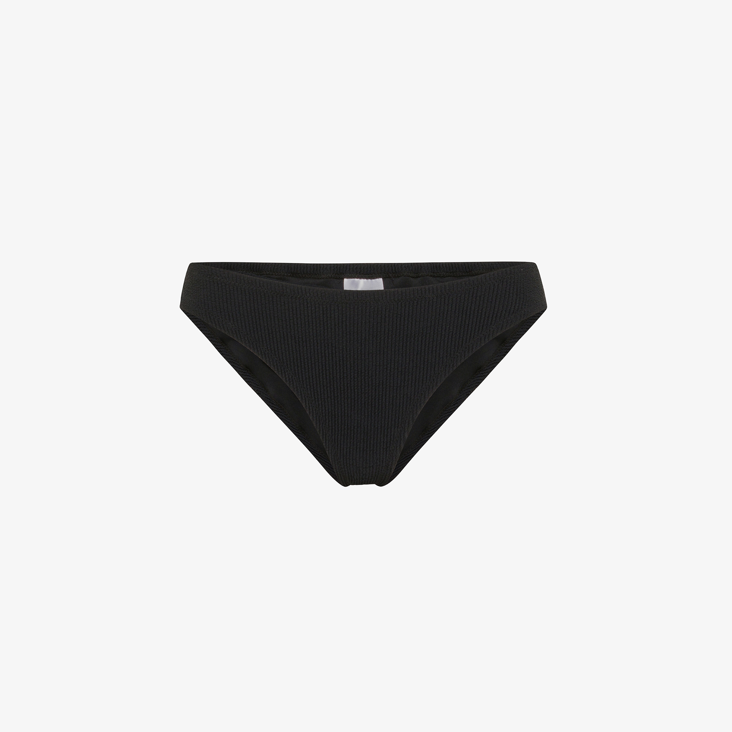 Black nylon bikini briefs