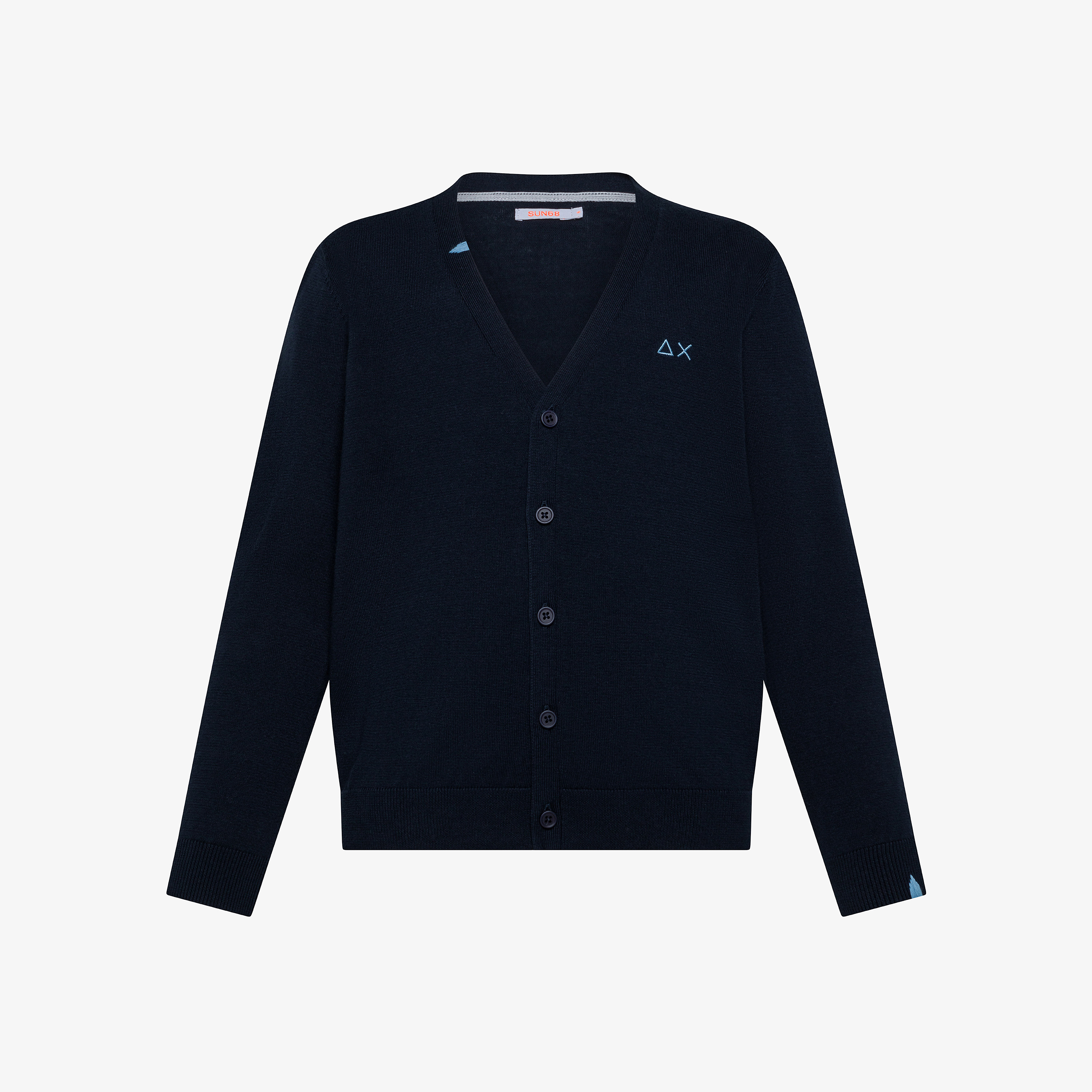 Navy blue cotton cardigan