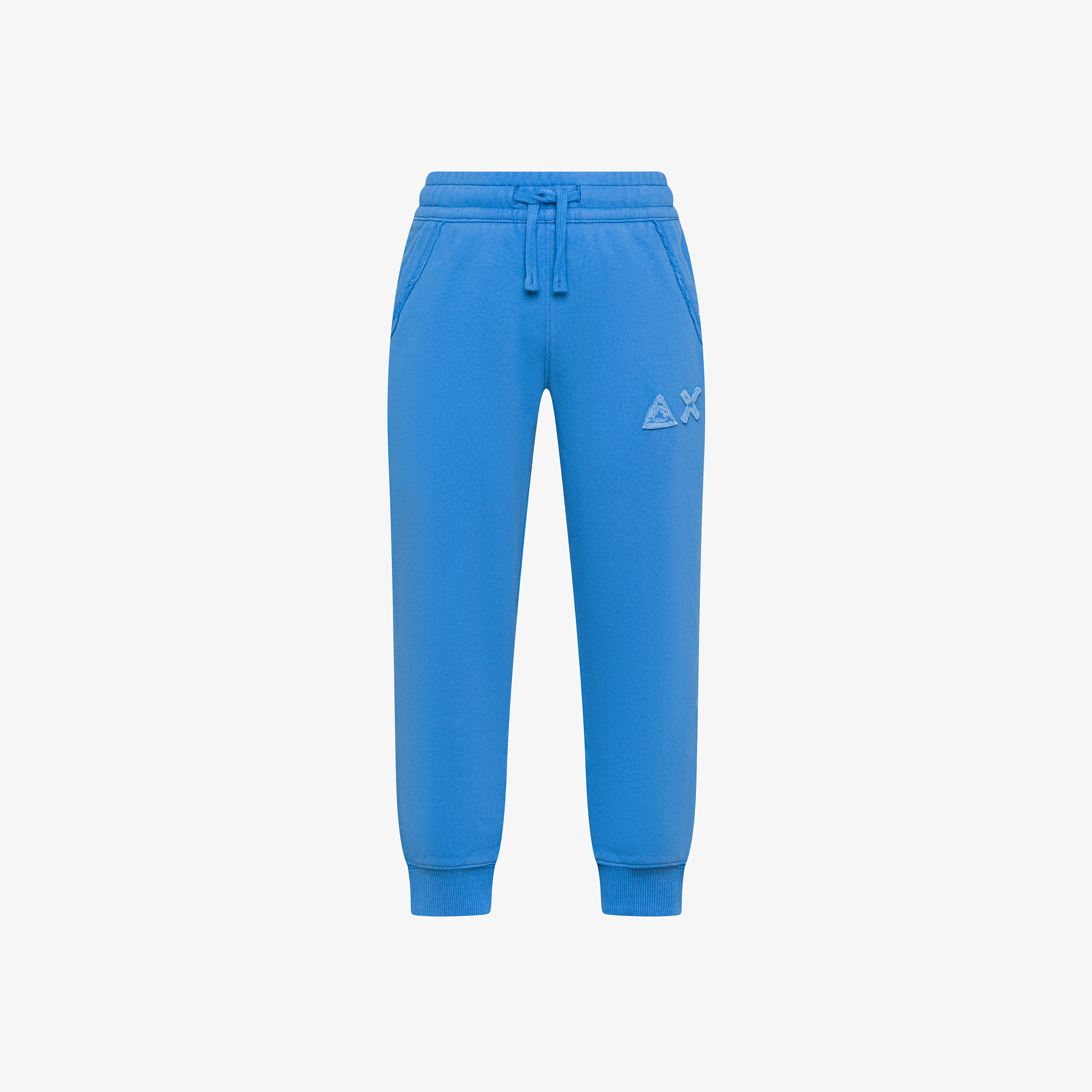 Pantaloni in felpa di cotone avio