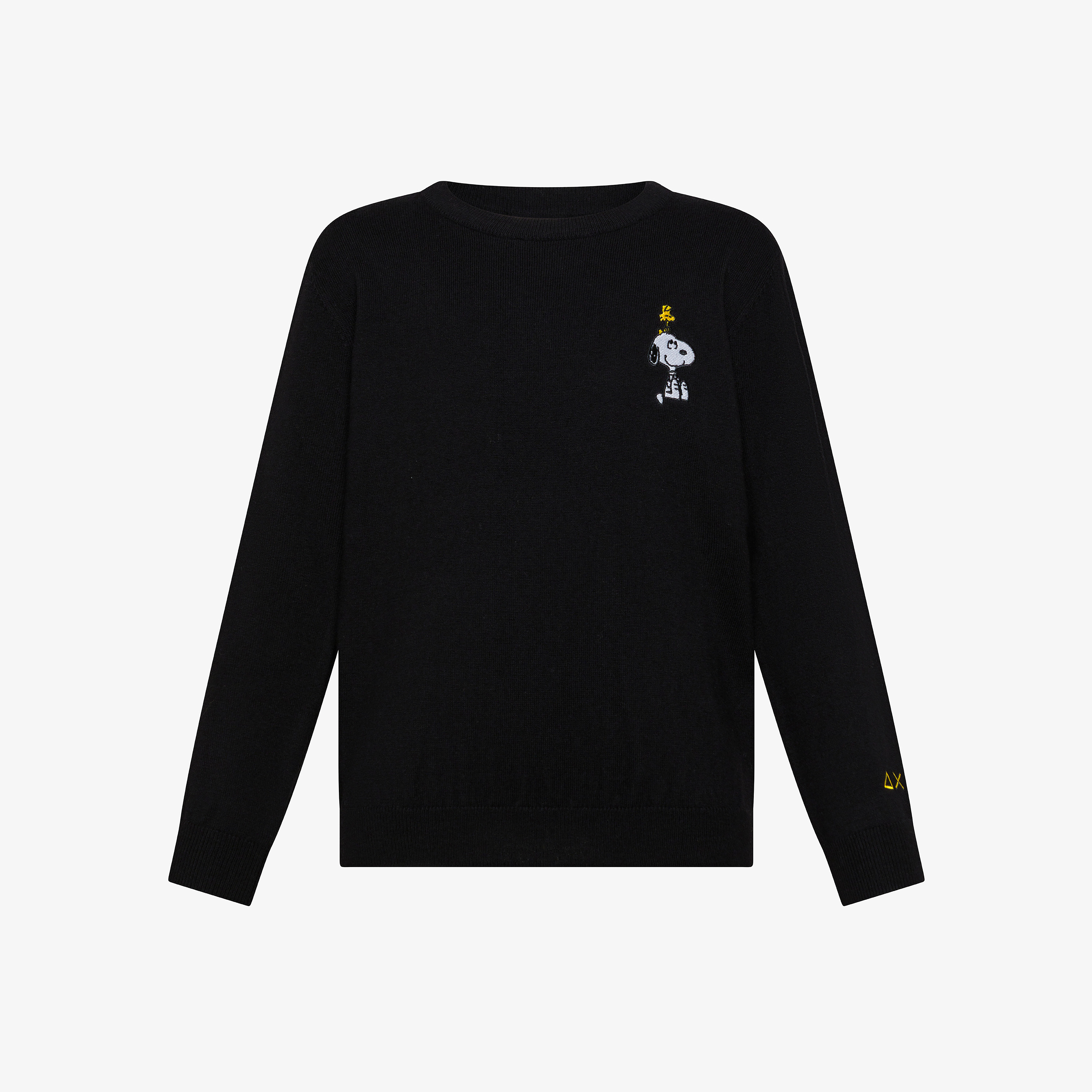 Maglia Peanuts in cotone e lana nero