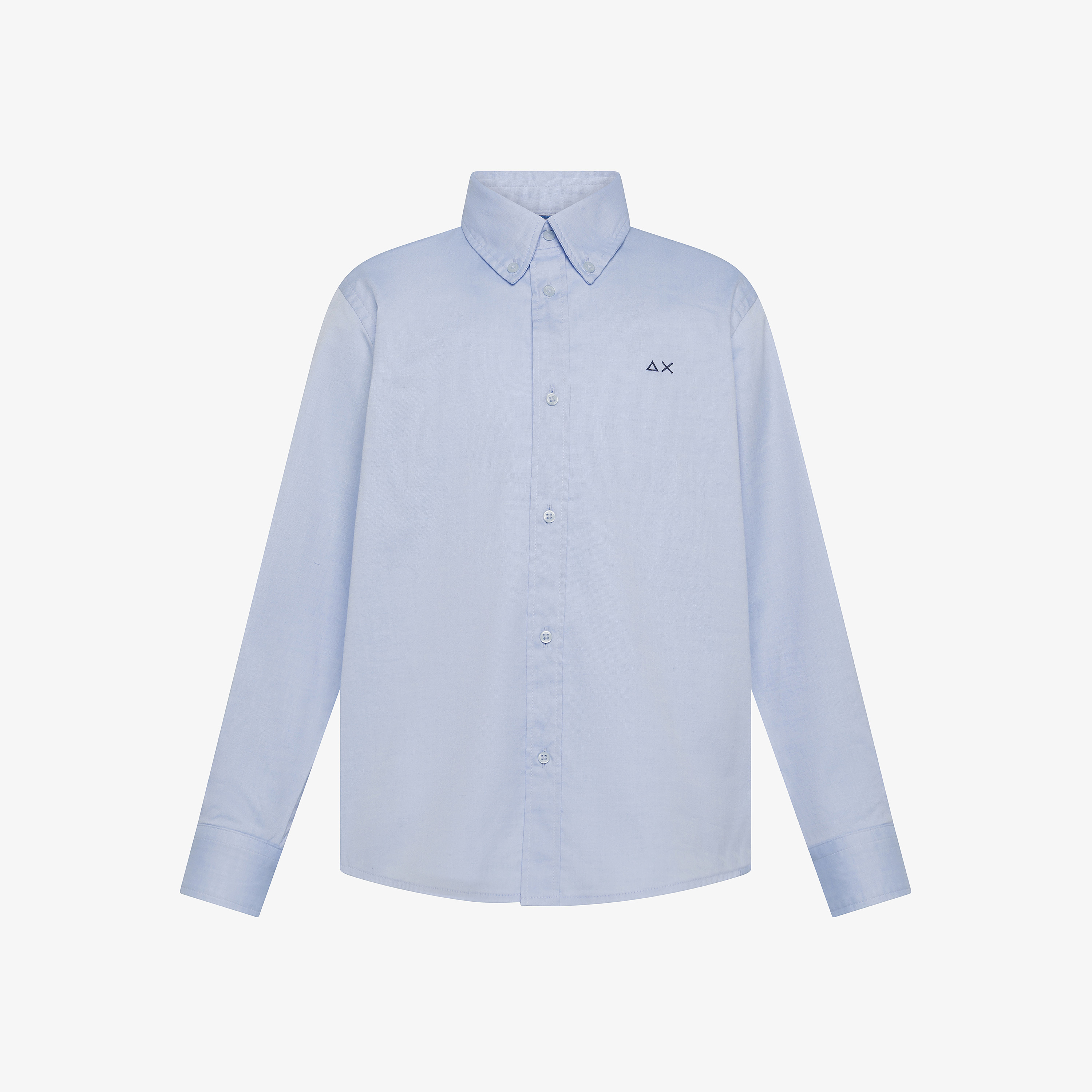 Camicia in cotone Oxford azzurro