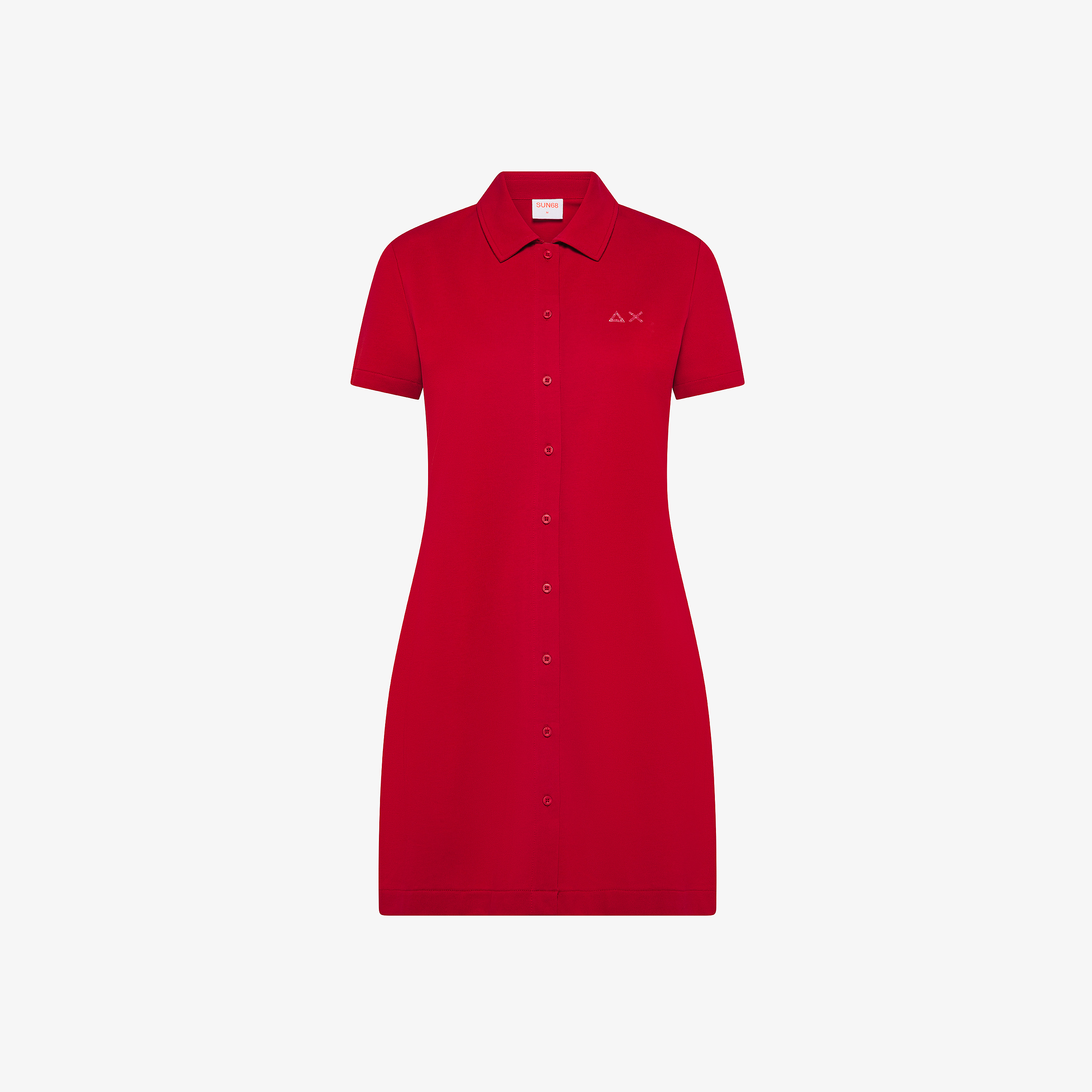 Polo dress solid s/s