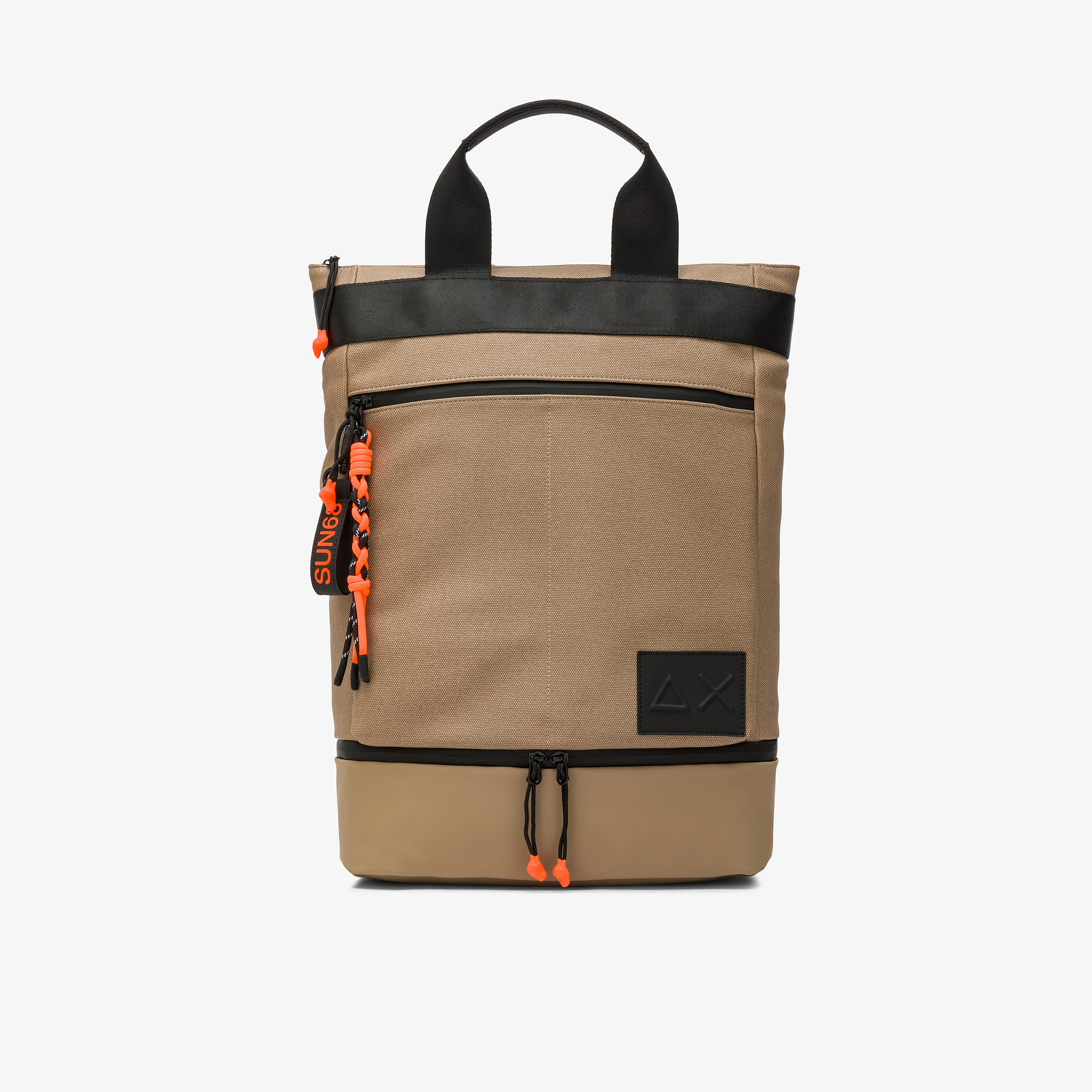 Zaino porta laptop in nylon sabbia