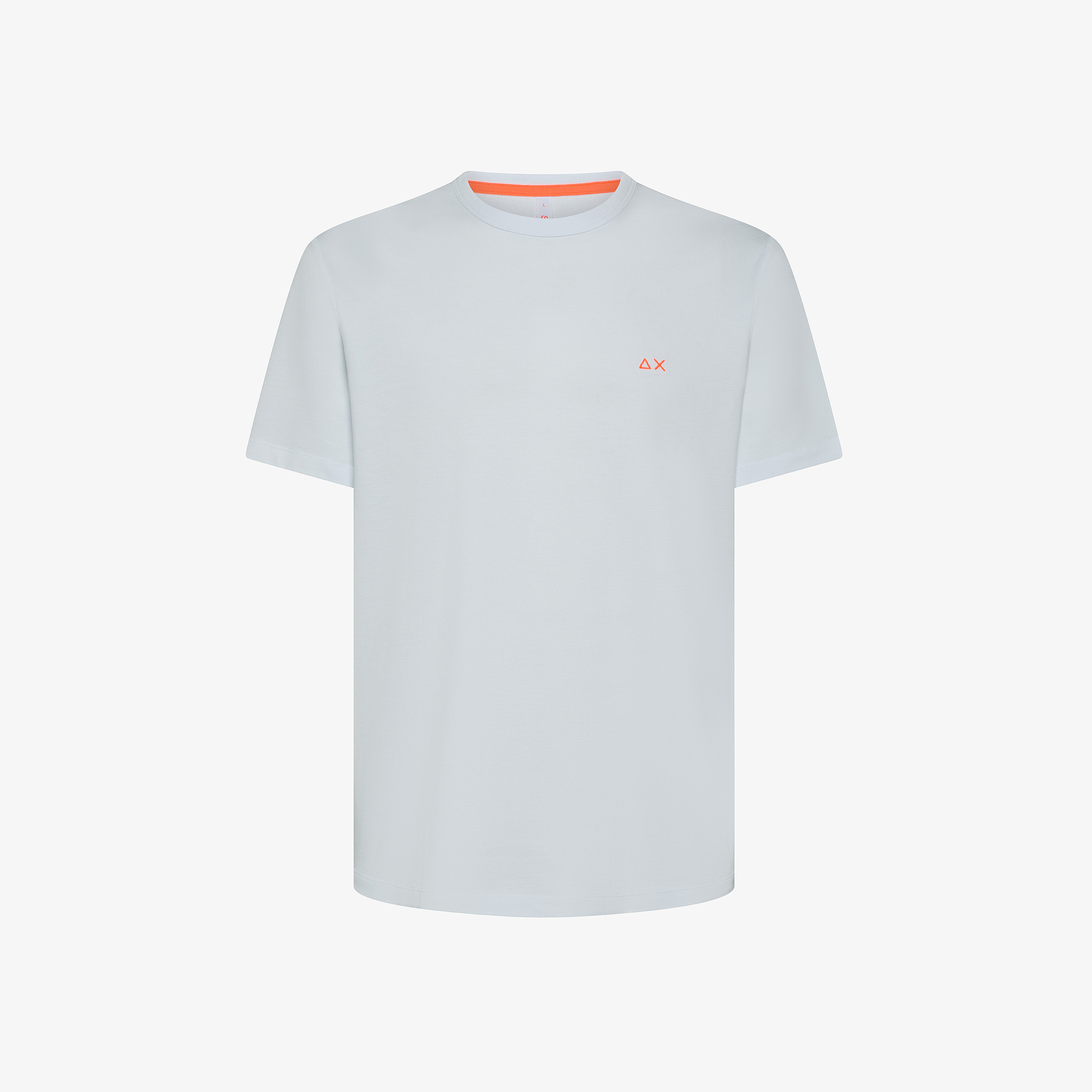 White cotton piqué T-shirt