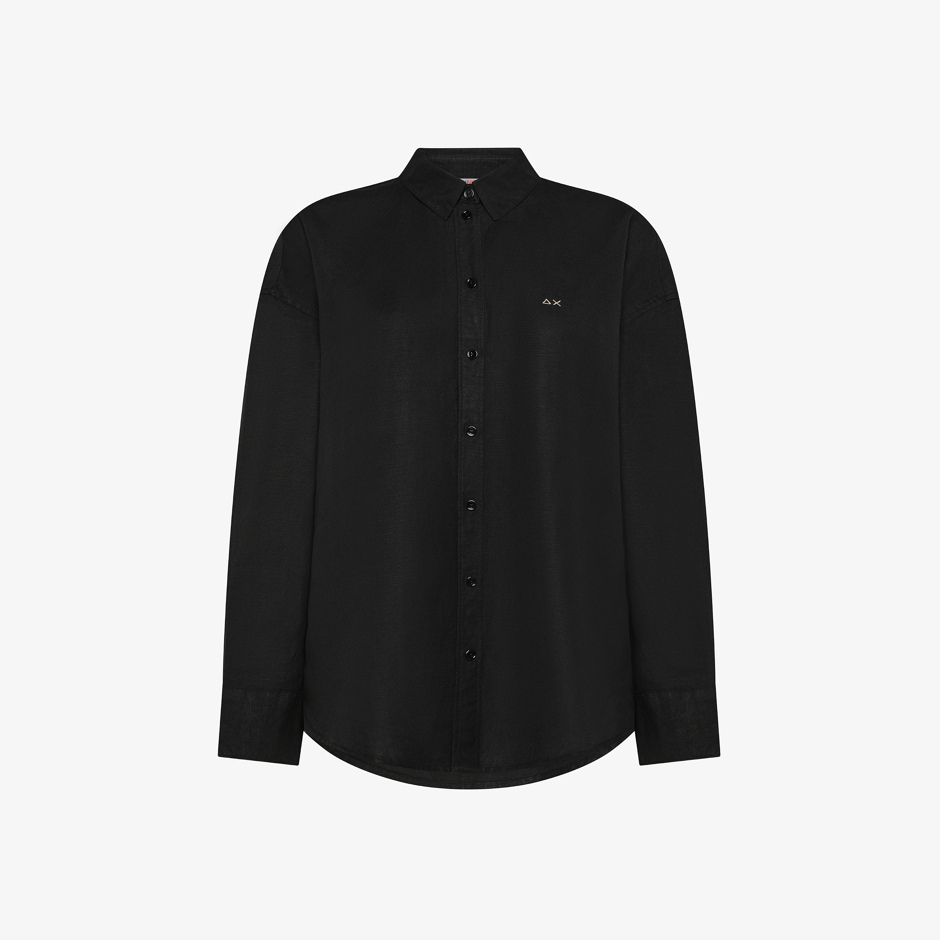 Black linen shirt
