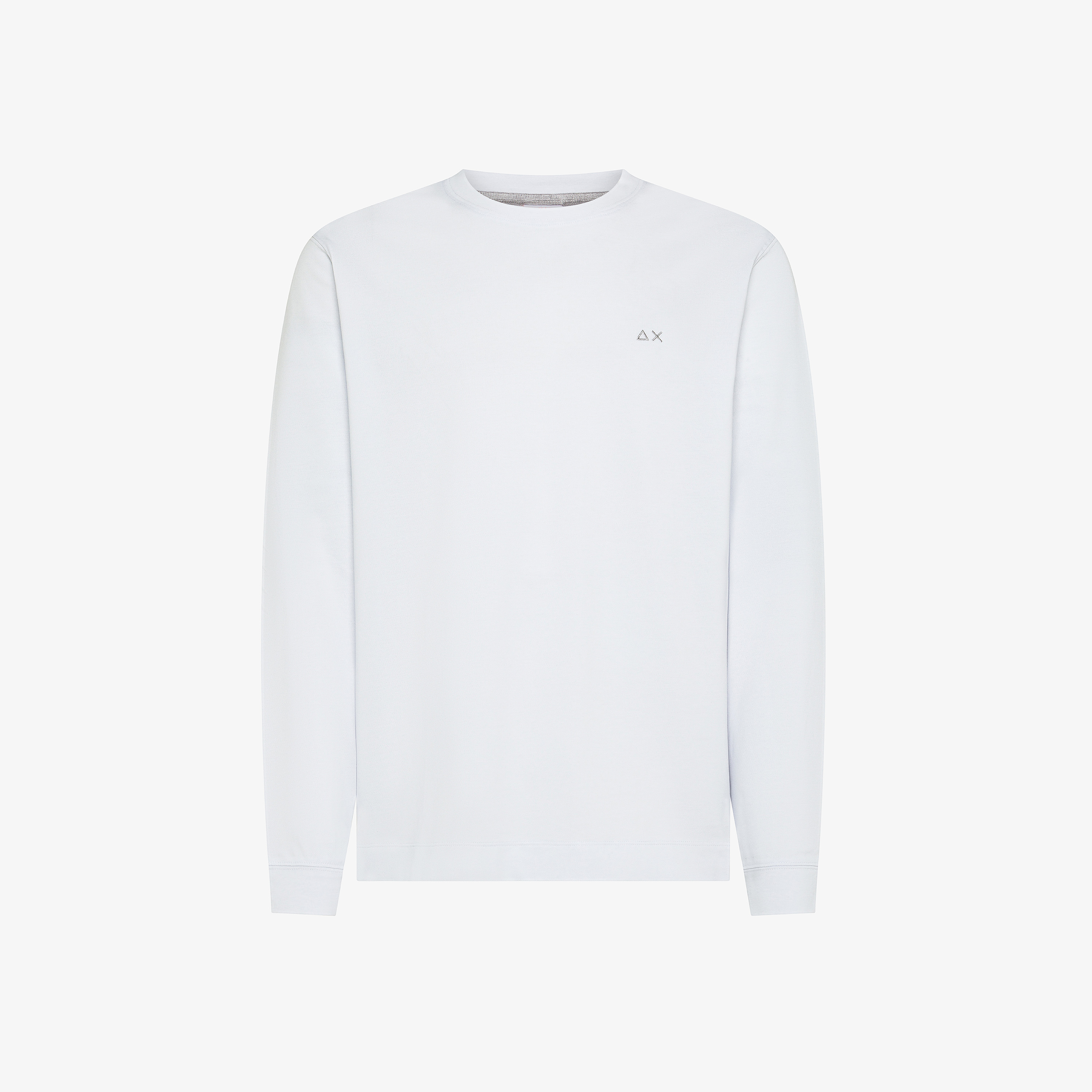 T-shirt in piquet di cotone stretch bianco