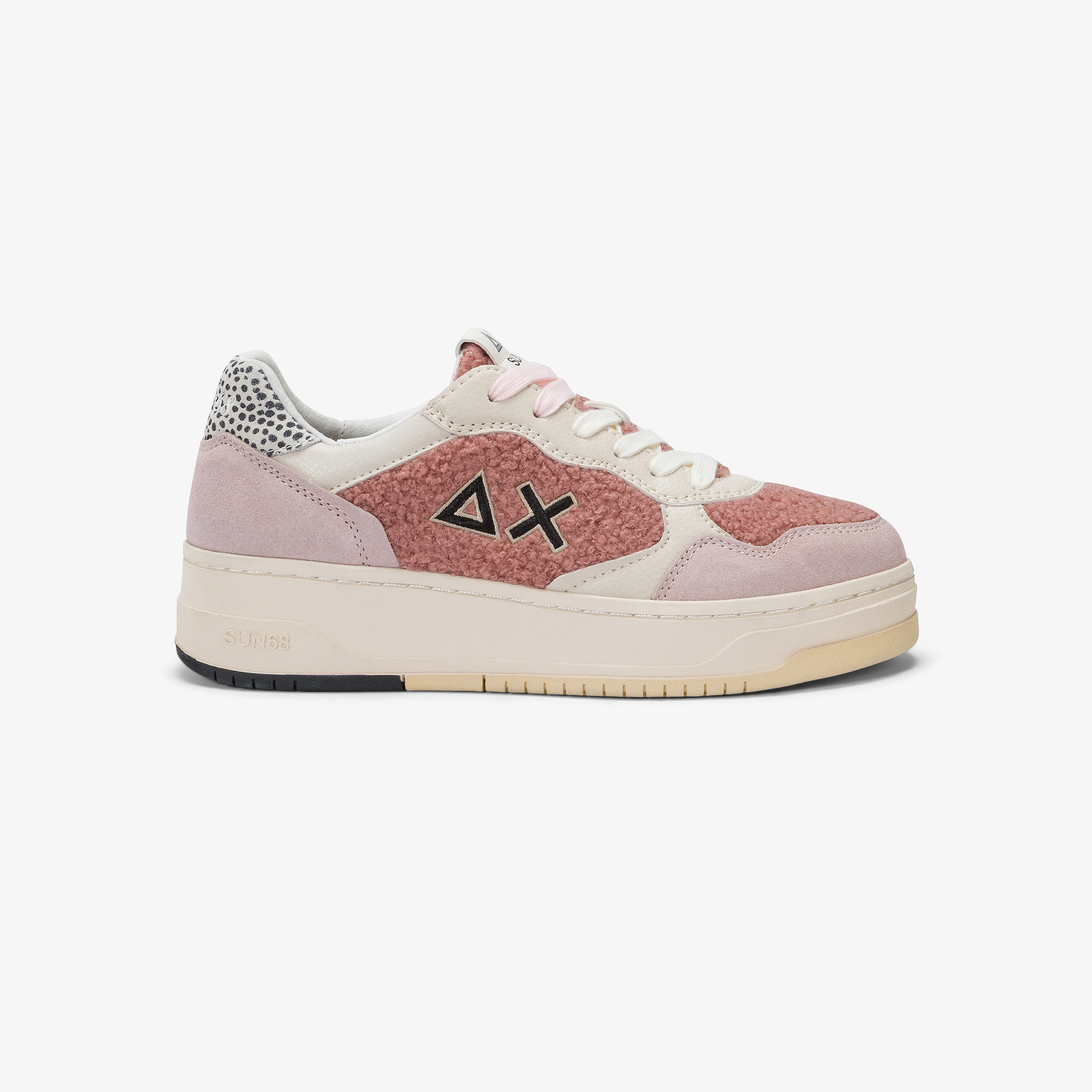 Sneaker Basket Love Lady in teddy rosa Sneaker Basket Love Lady in teddy rosa