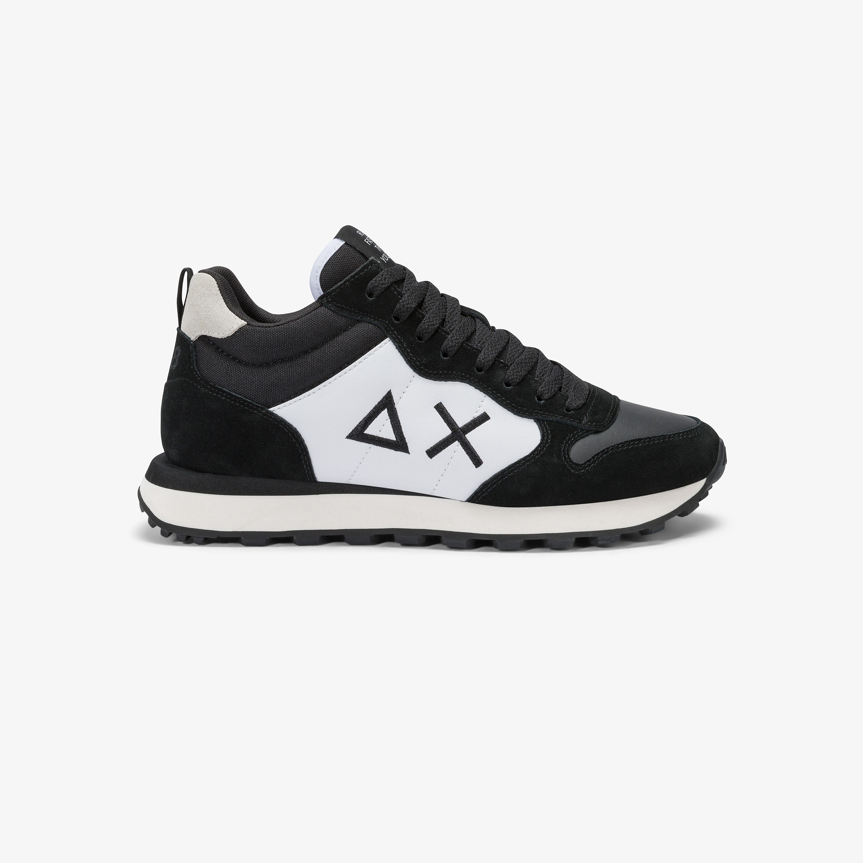 Sneaker Tom 2.0 Color in PU e suede nero