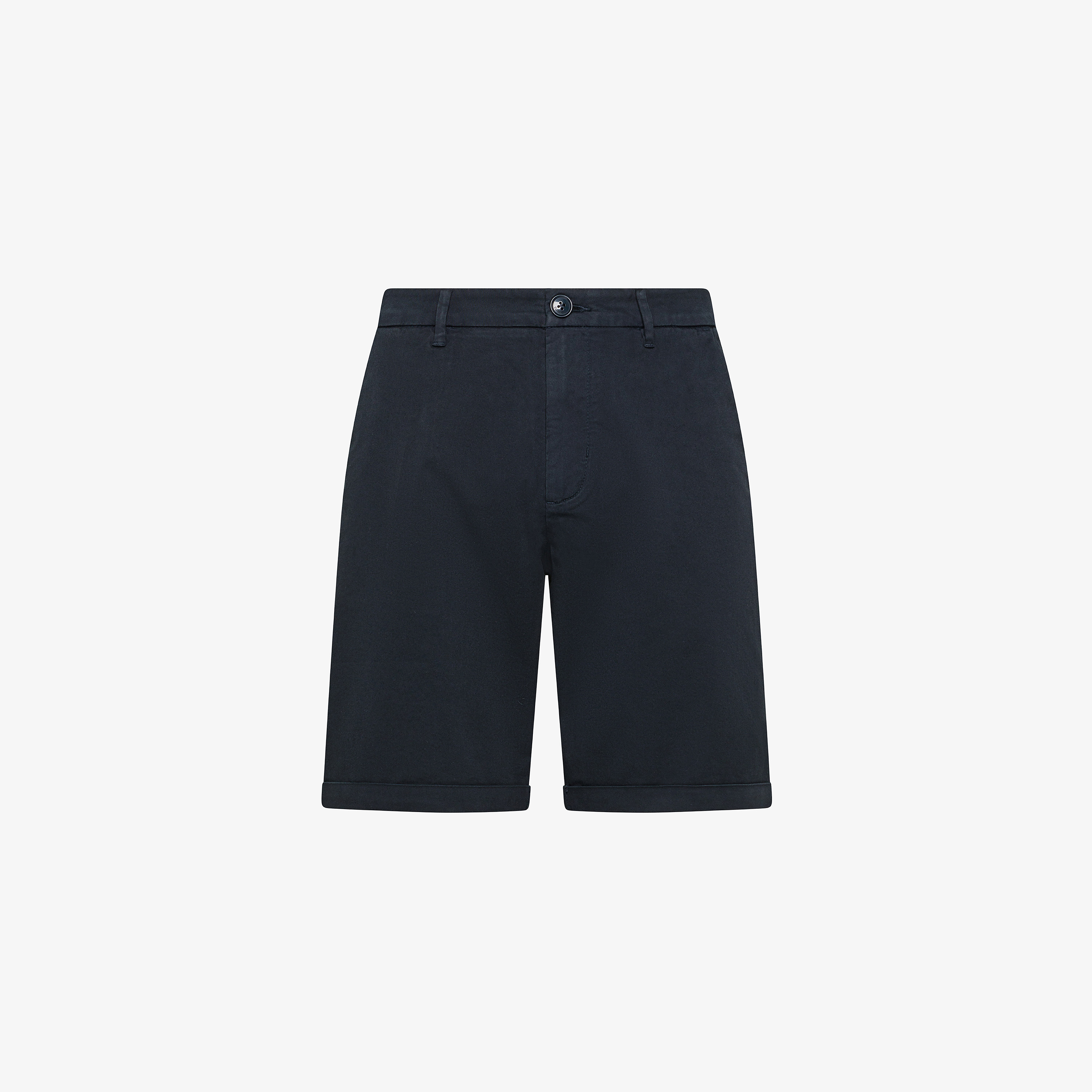 Navy blue cotton chino shorts
