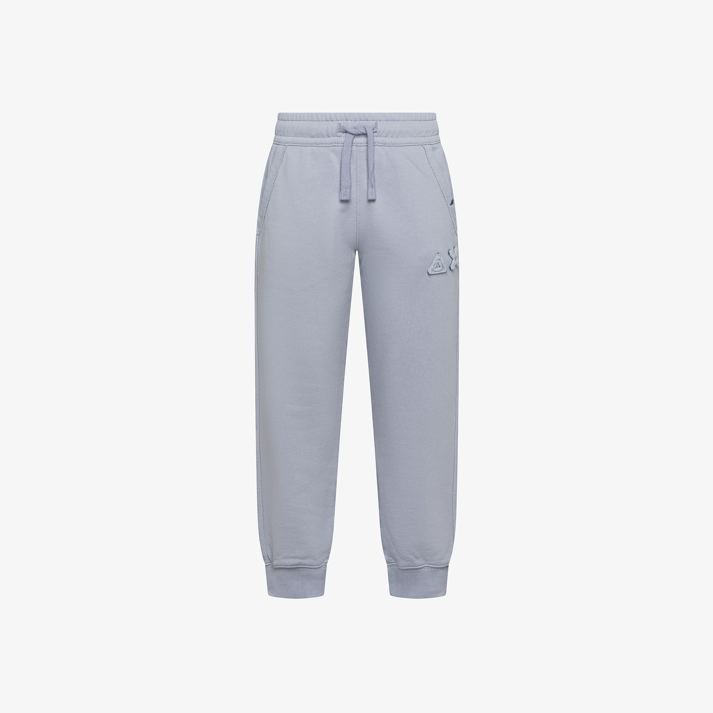 Pantaloni in felpa di cotone grigio chiaro