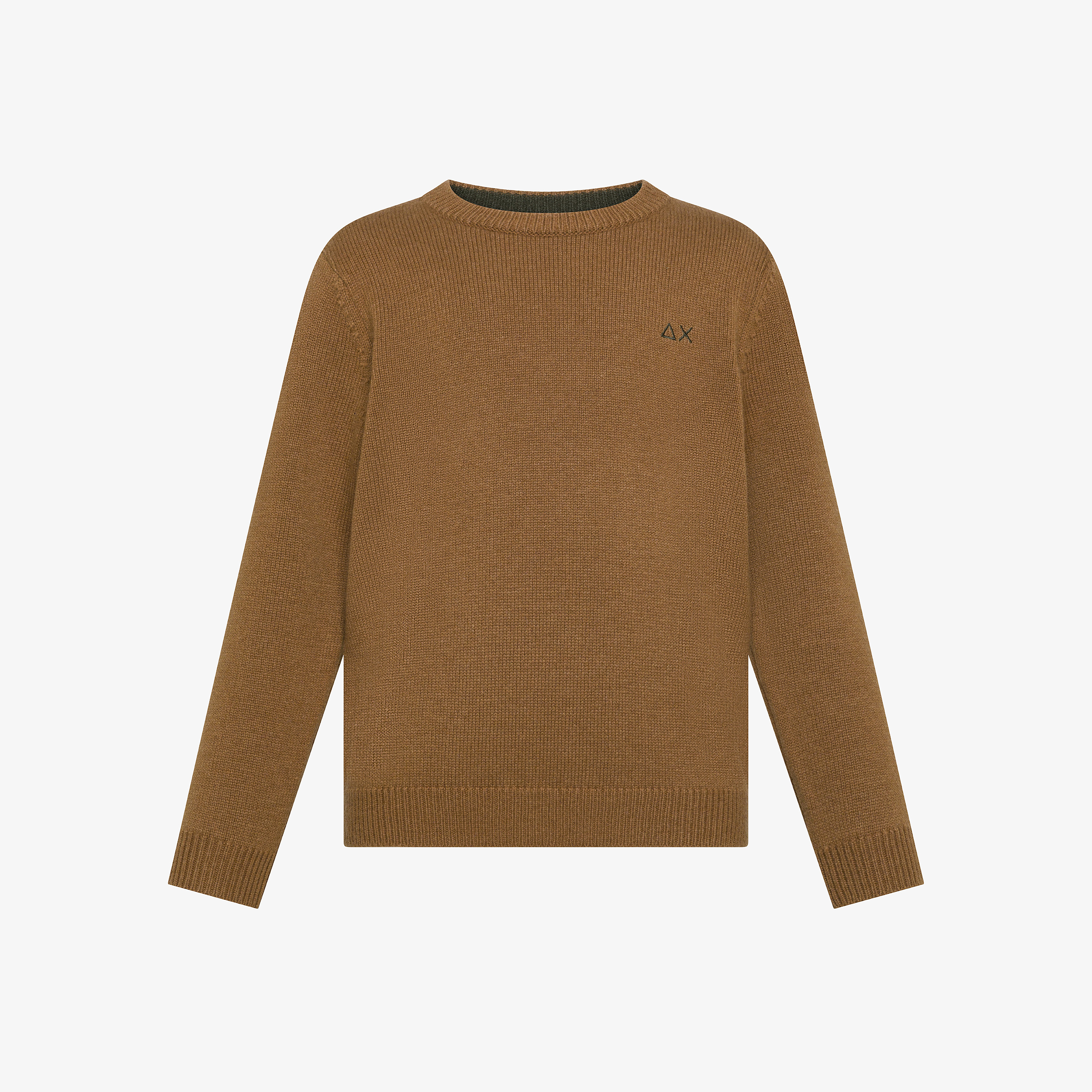 Desert brown wool and cashmere jumper