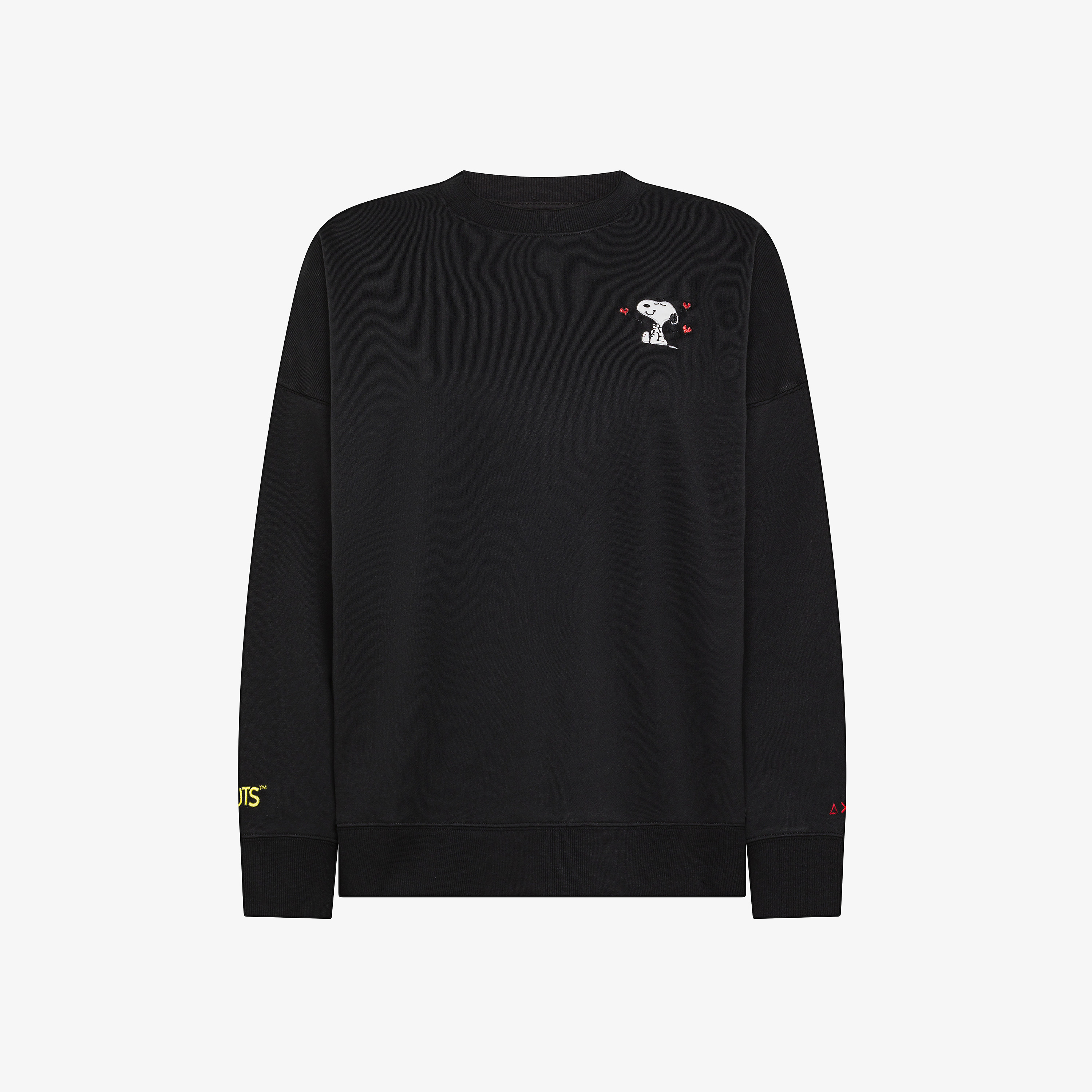 Black Peanuts cotton blend crew-neck sweatshirt