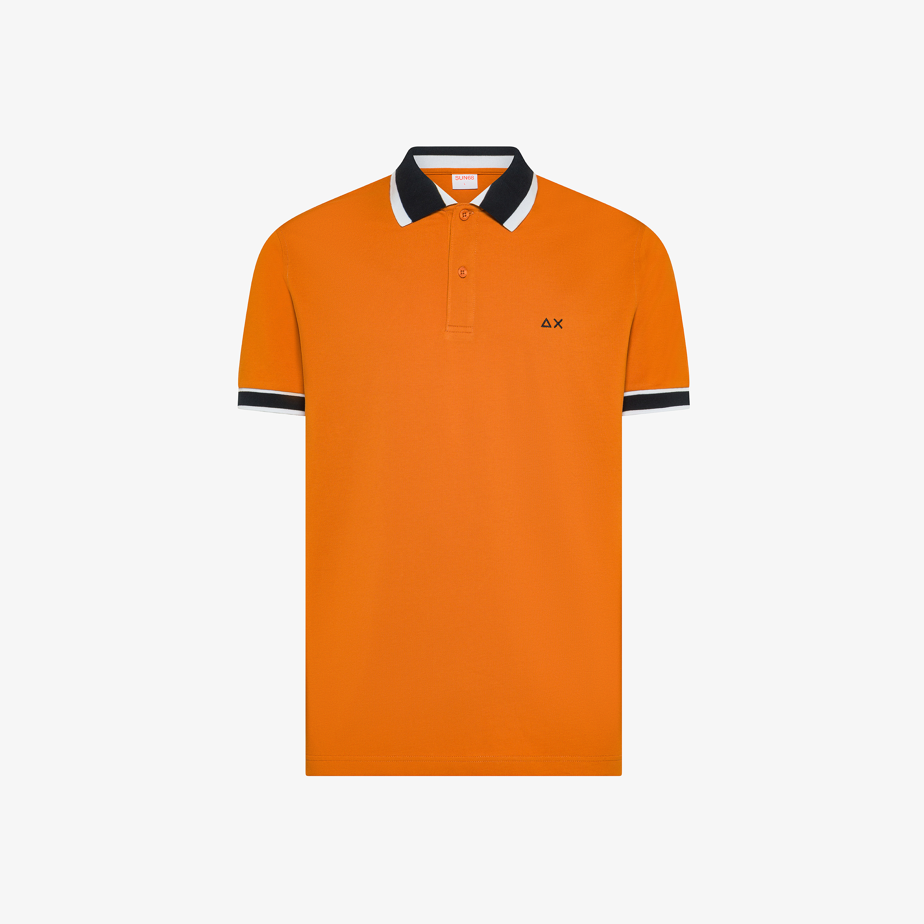 Polo multistripes on collar s/s