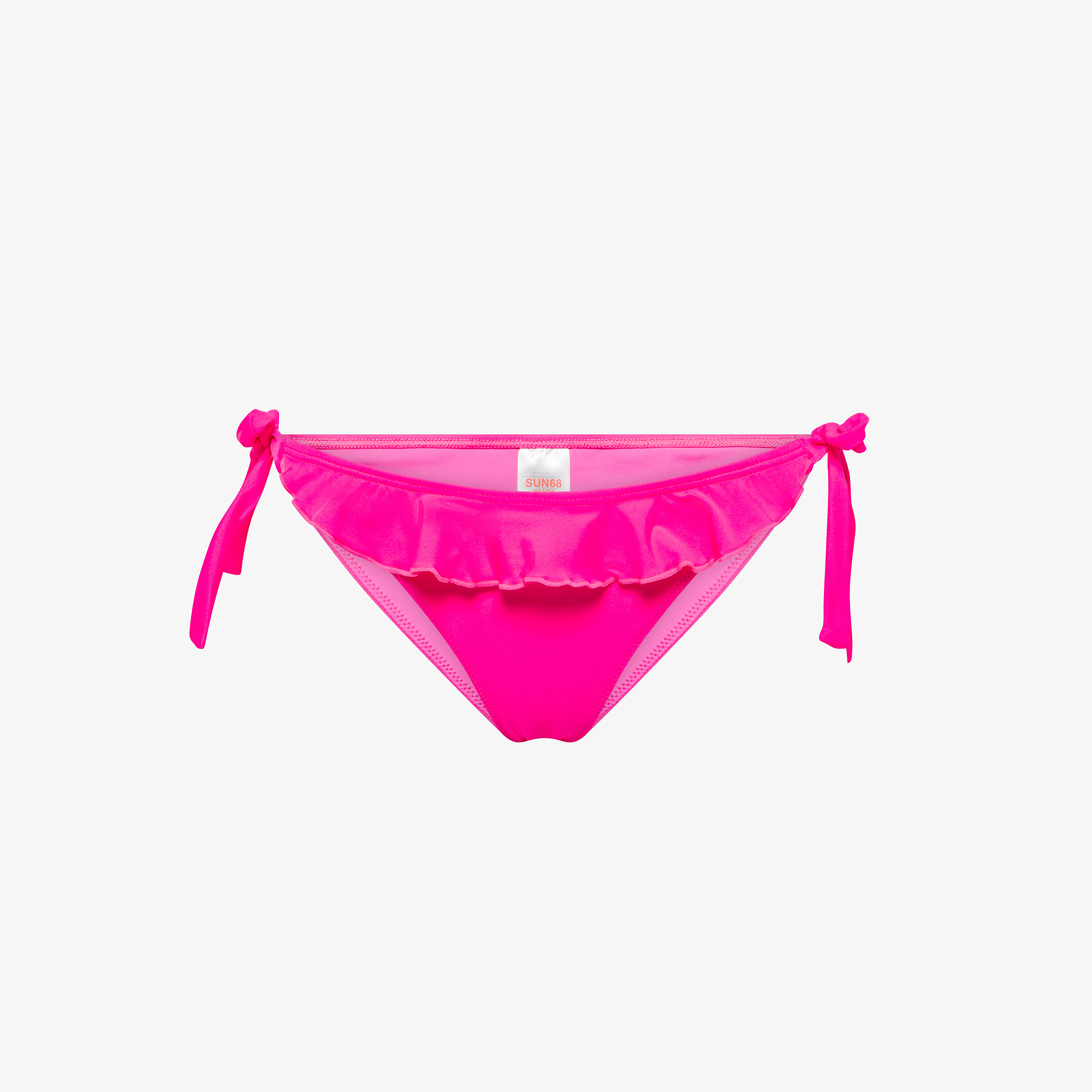 Fuchsia ruffled bikini briefs