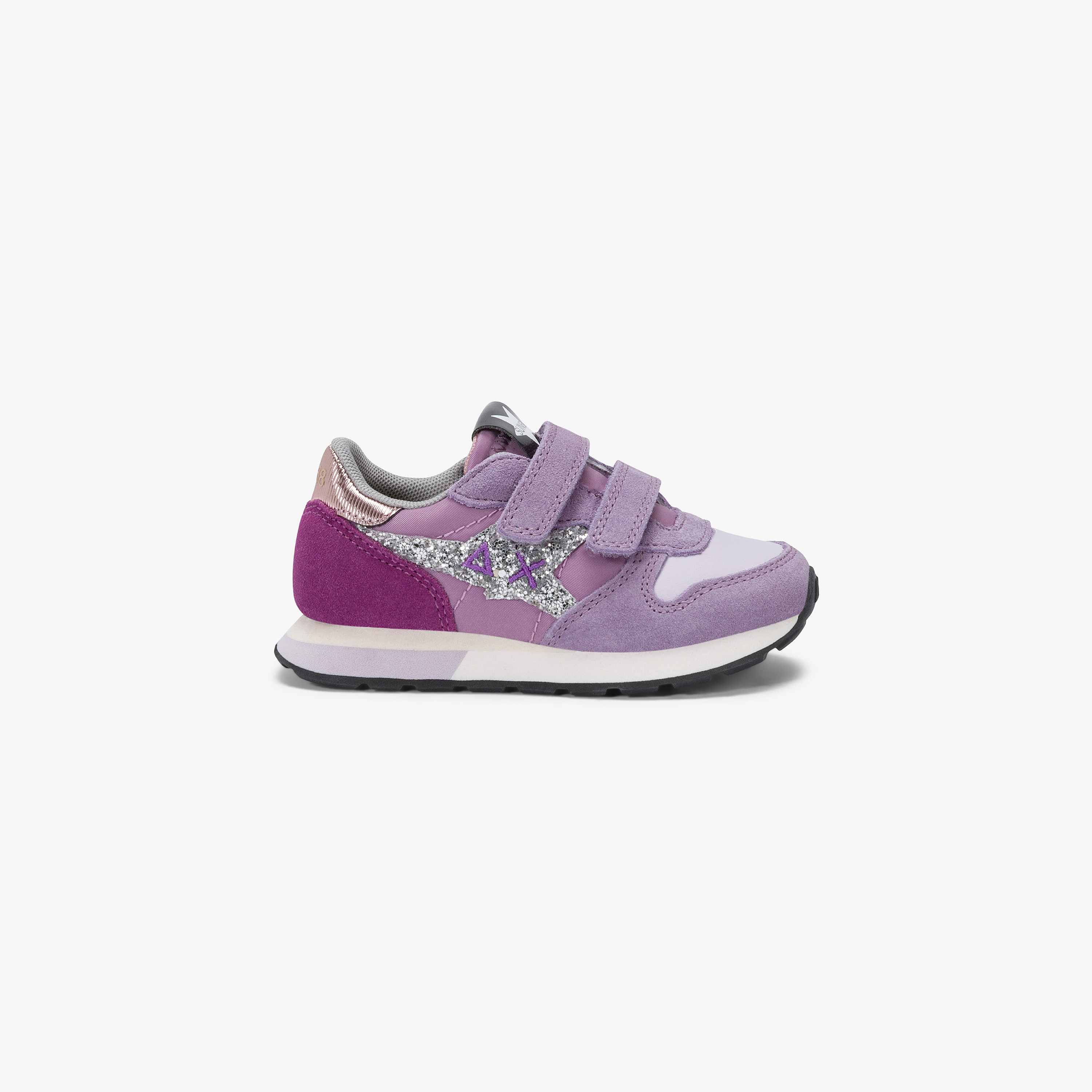 Sneaker Baby Girl's Stargirl Glitter con cinturini lilla