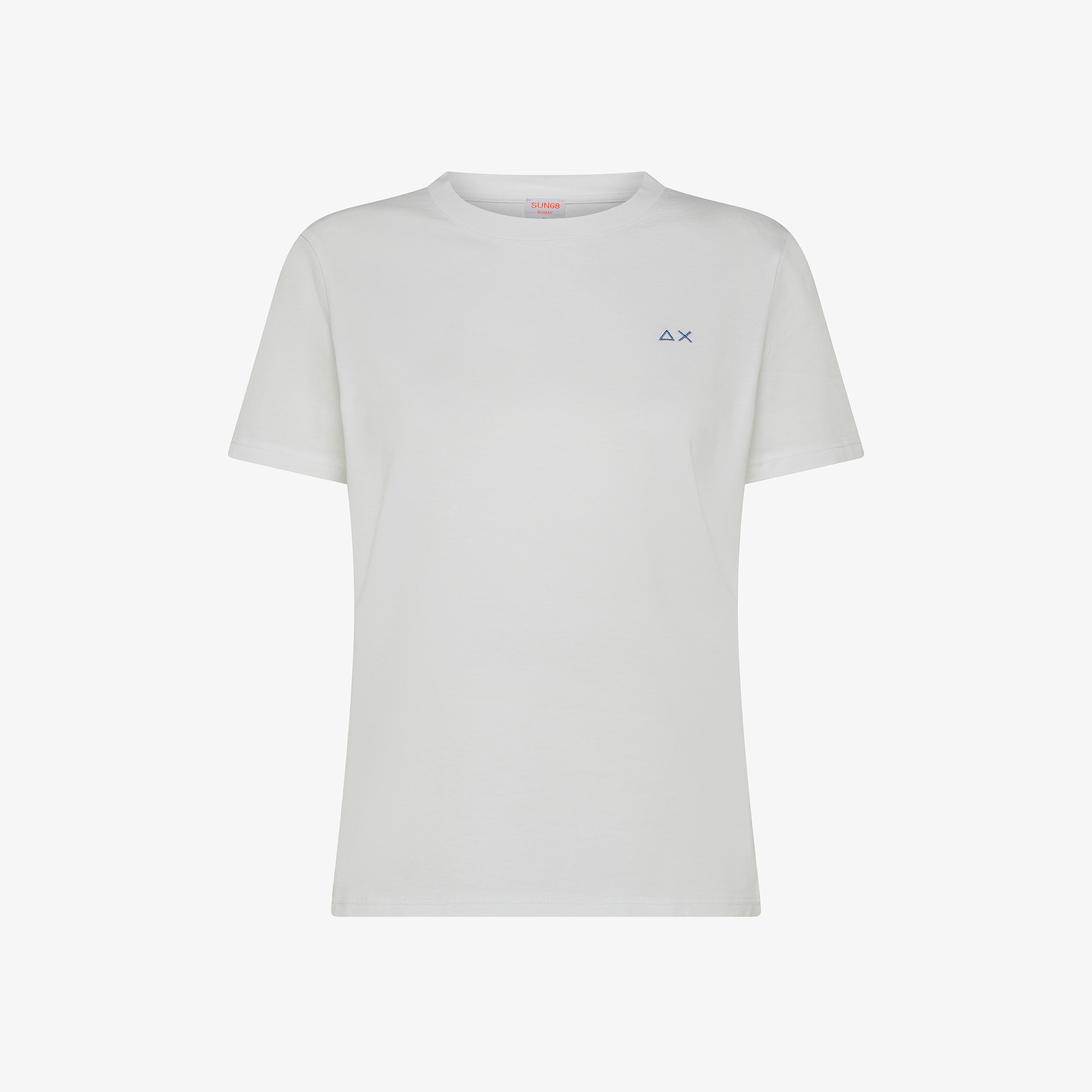 White cotton jersey T-shirt