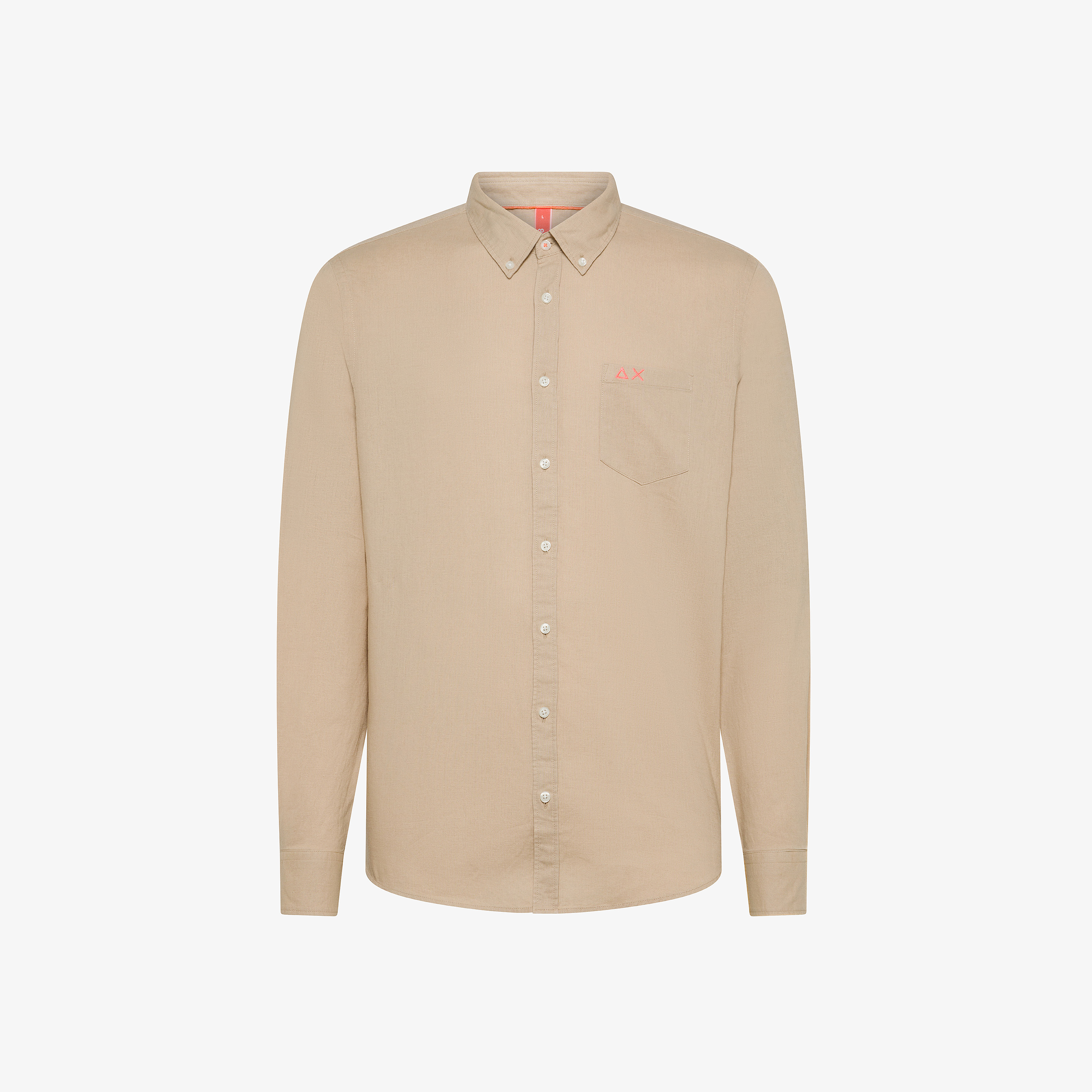 Sand linen and cotton shirt