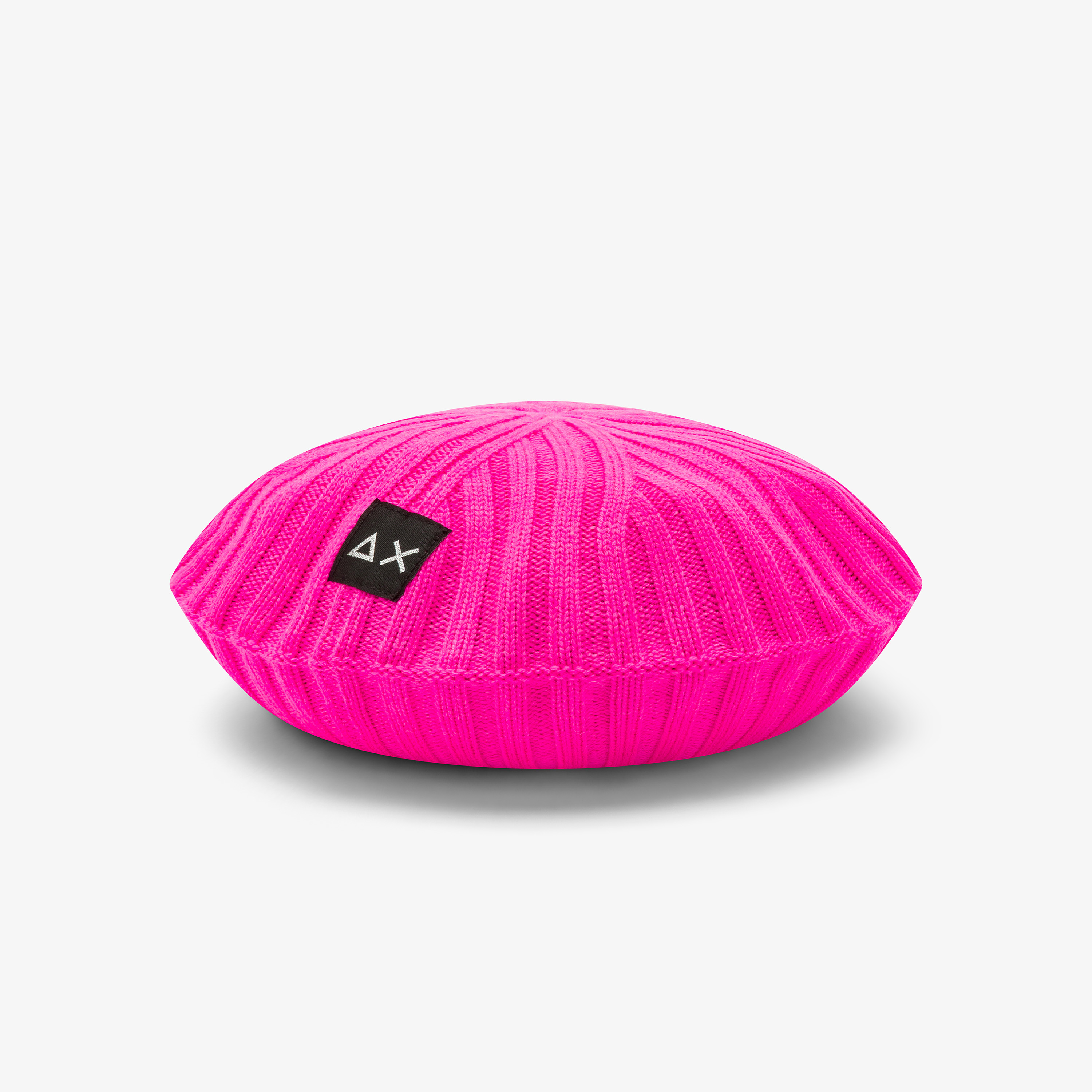 Fuxia fluo wool blend beret
